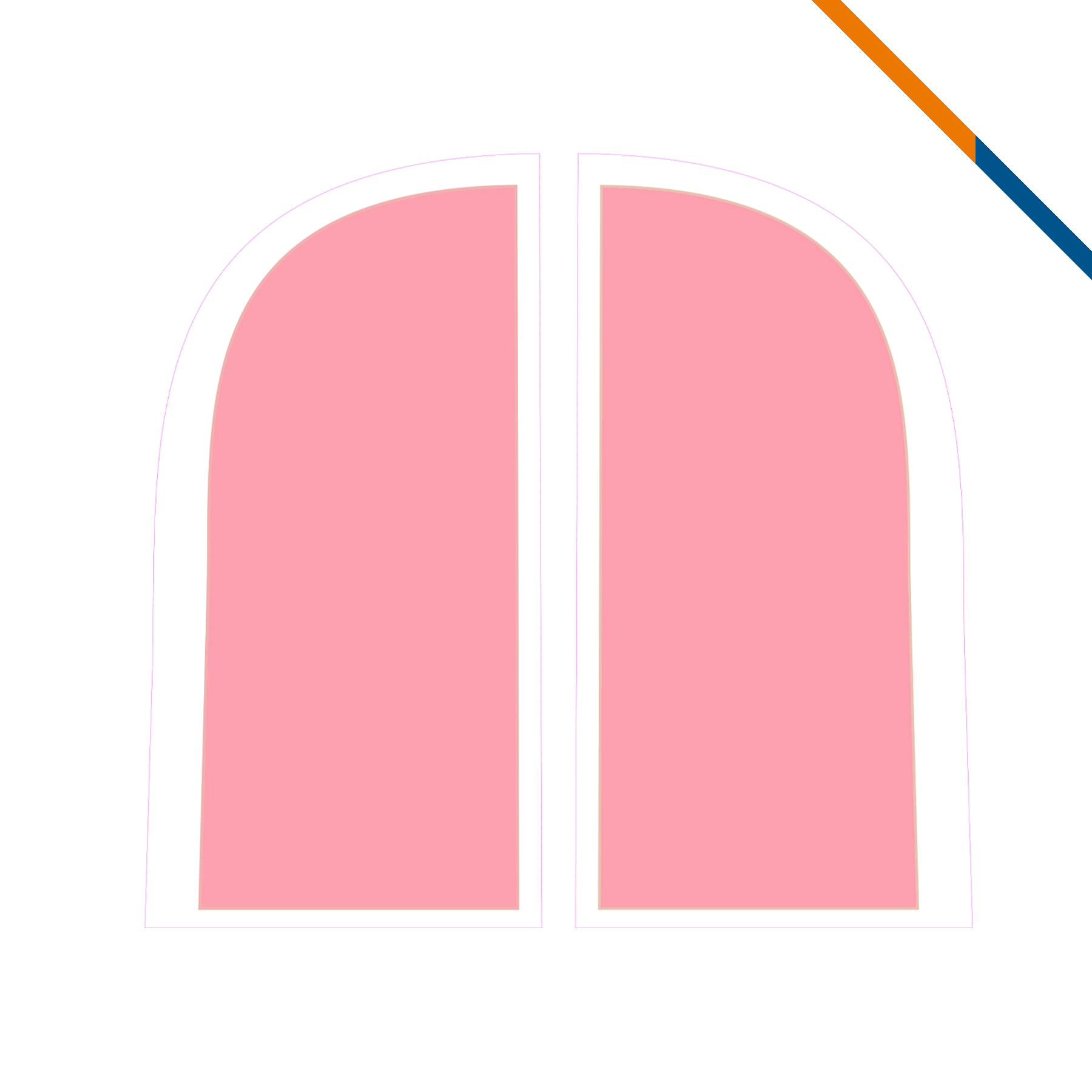 7' Busli Double-Sided Straight Flag 2