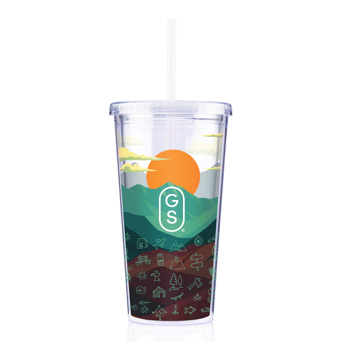 20 oz Venti Slurpy with Matching Lid & Straw Tumbler 8