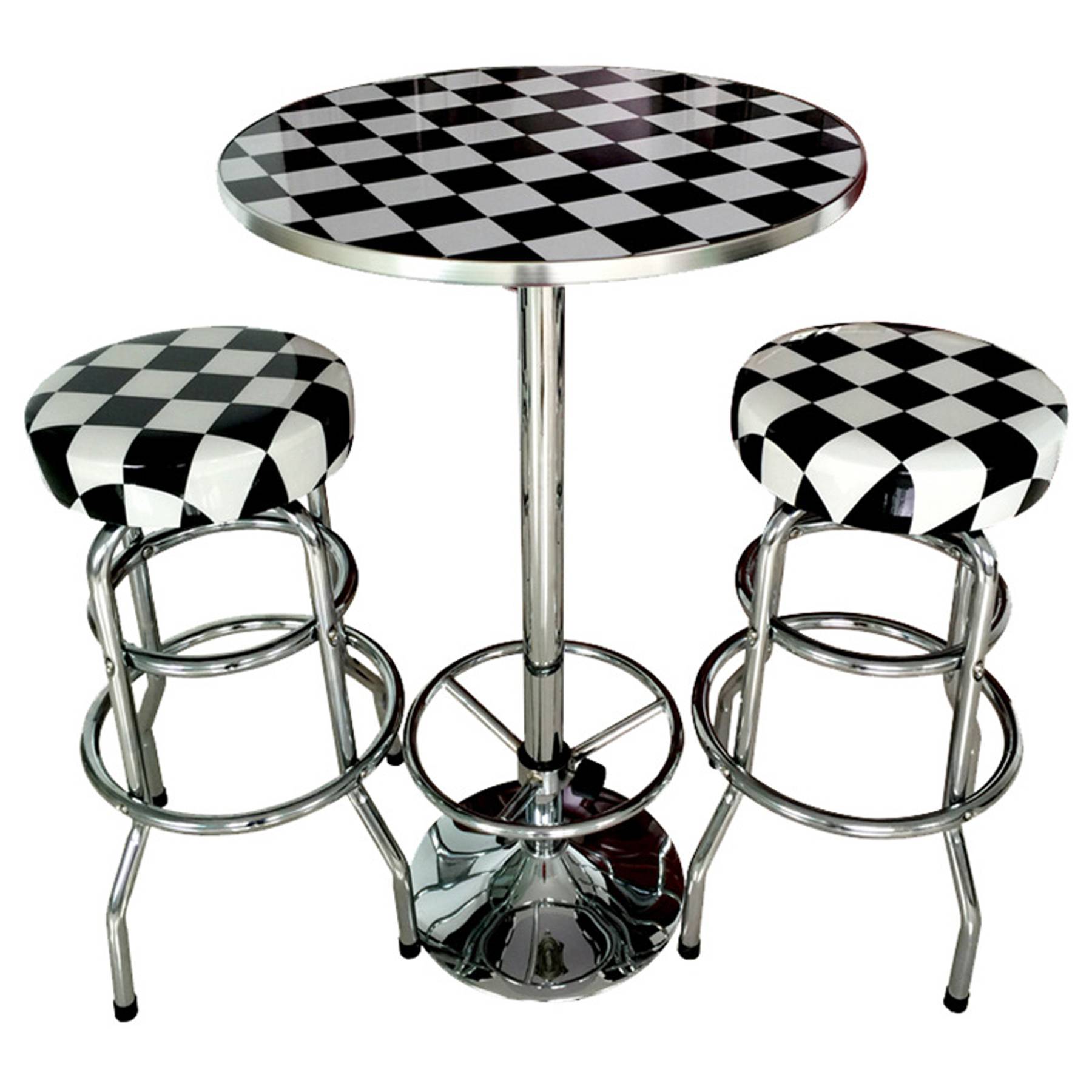 Bar Table and Chairs Set for 2 6