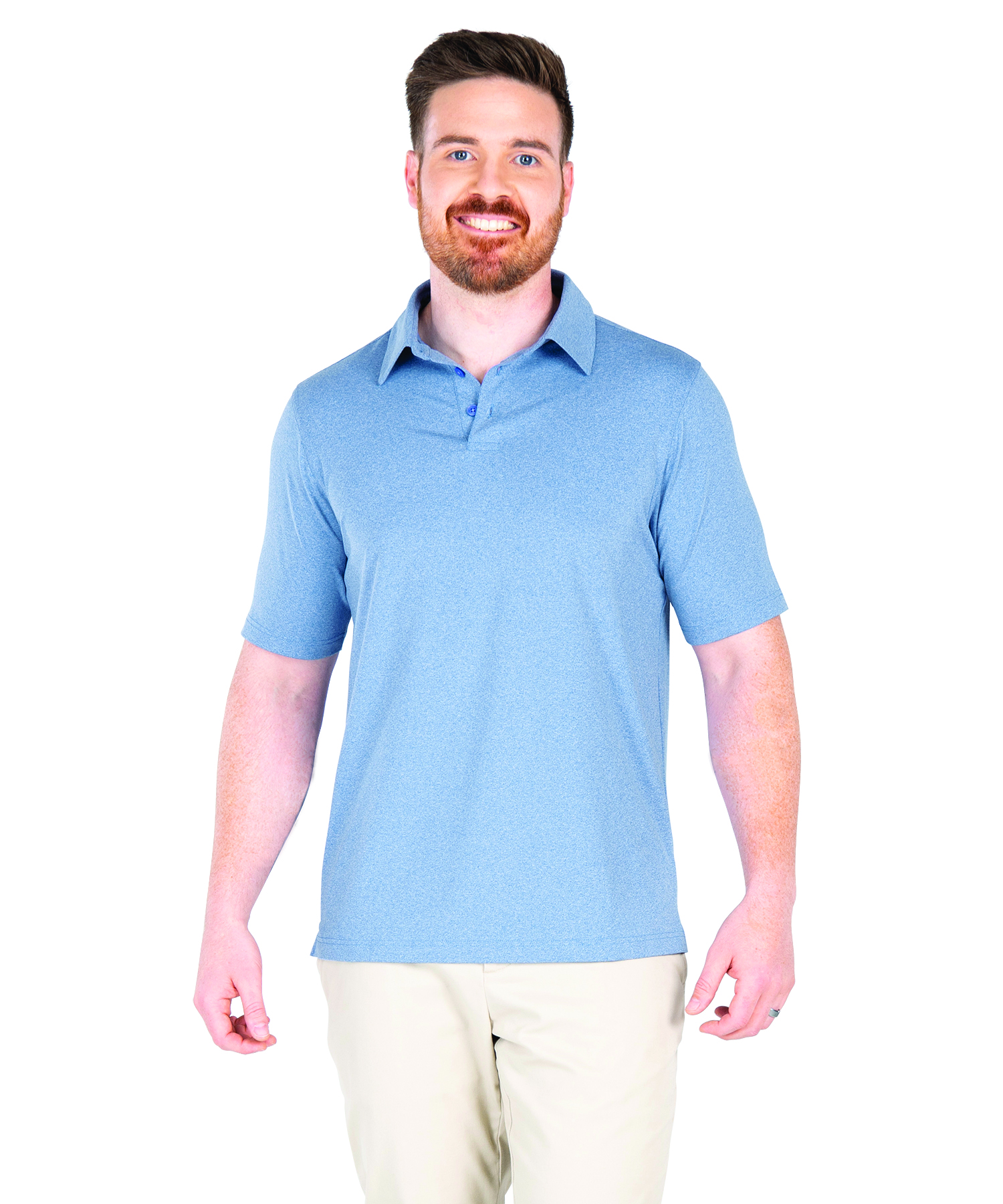 Men's Heathered Eco-Logic Stretch Polo 27