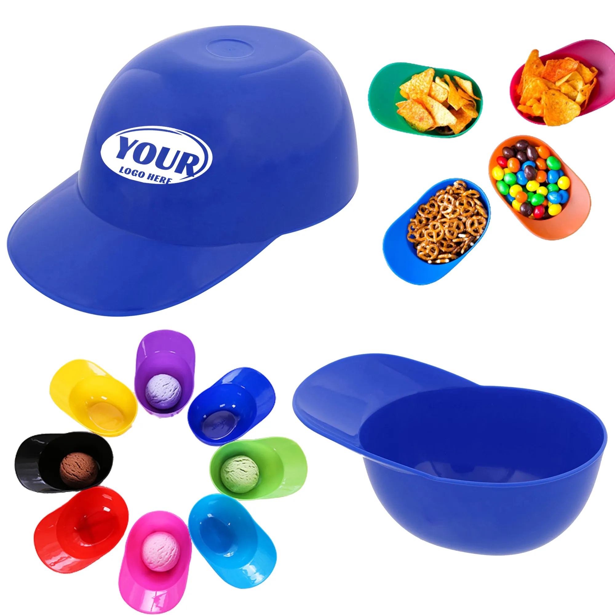 Mini Baseball Hat Ice Cream Bowl 1