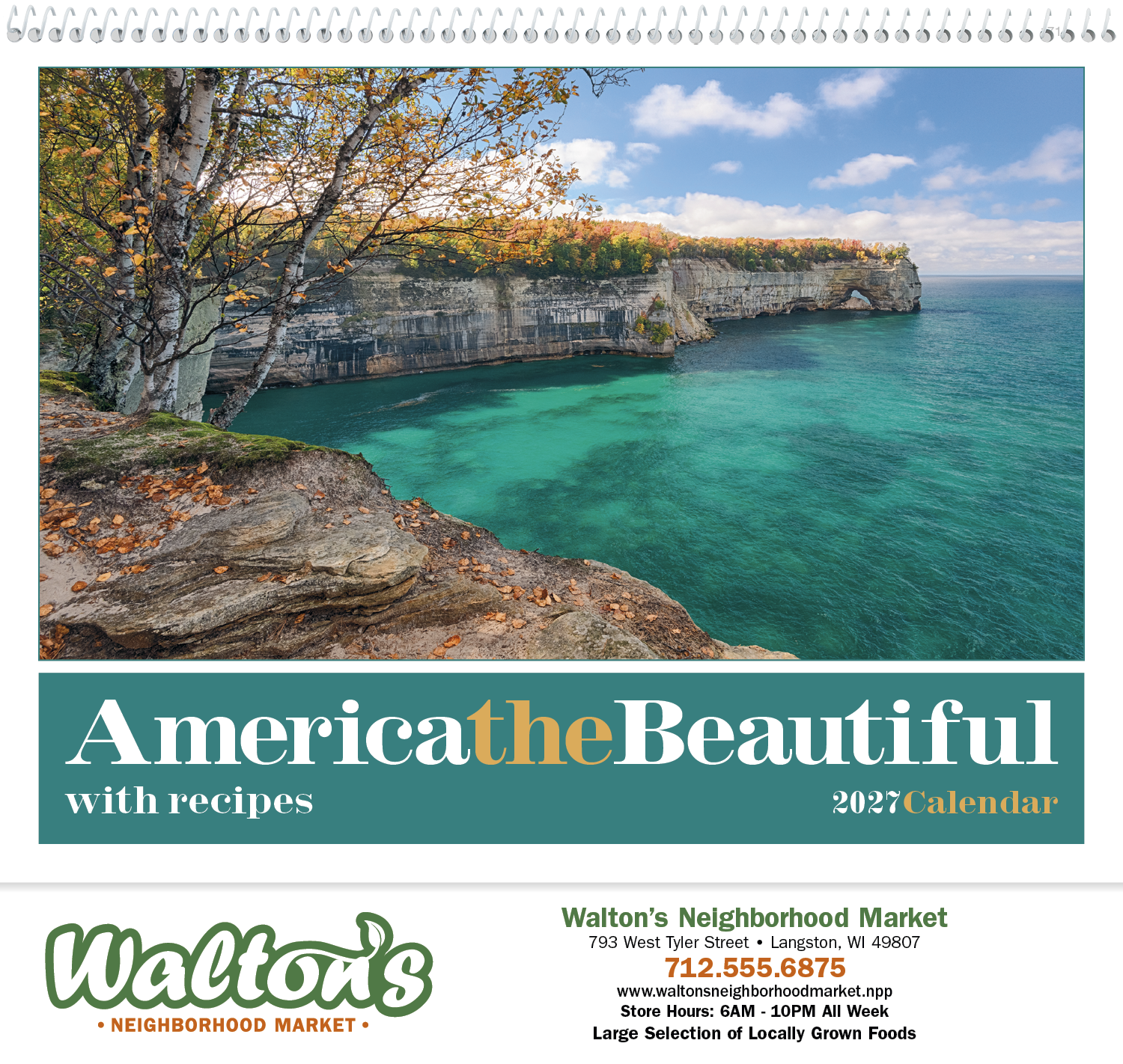 Triumph® Calendars America the Beautiful with Recipes Calendar 69
