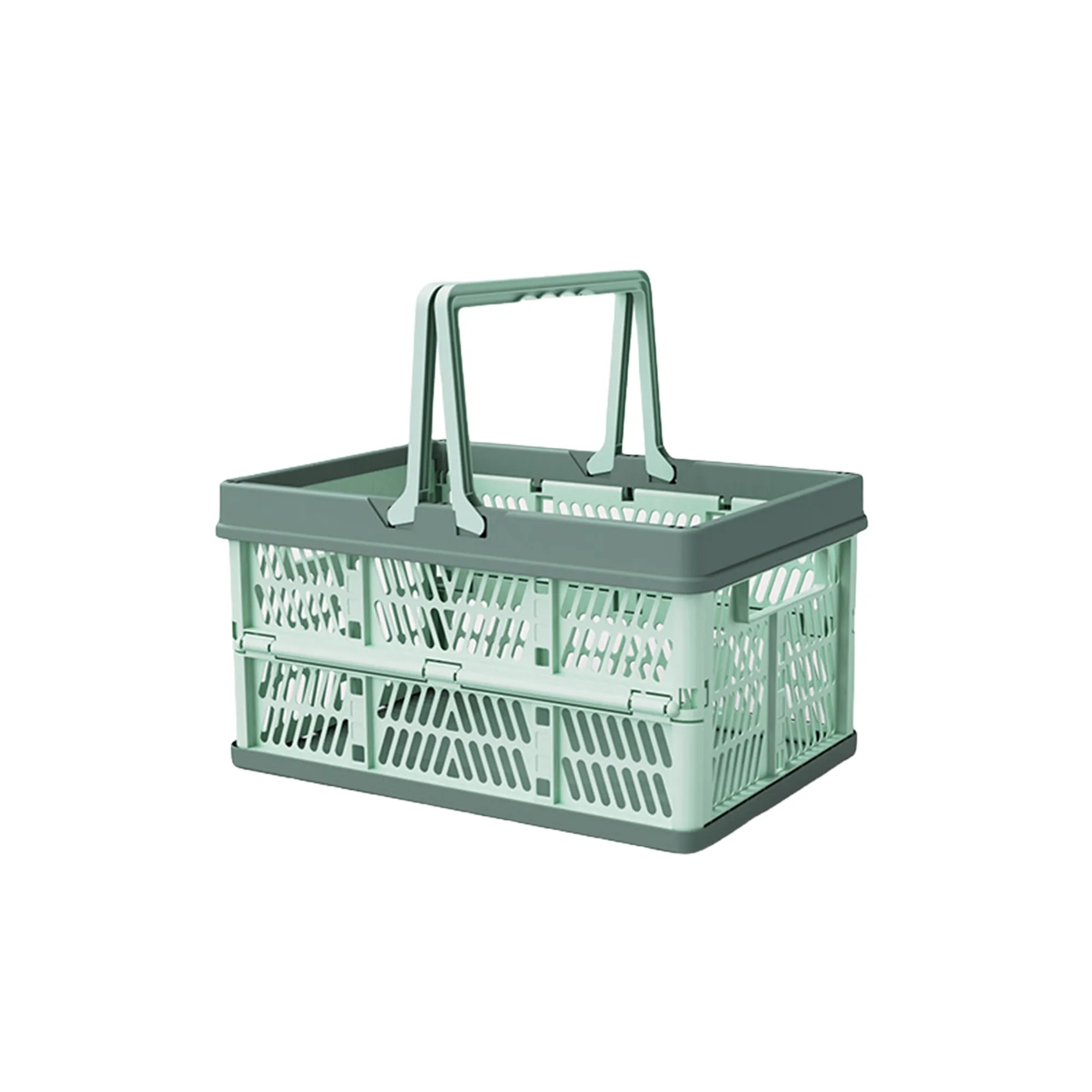 MOQ10 Collapsible Shopping Basket Lifting Handle 5