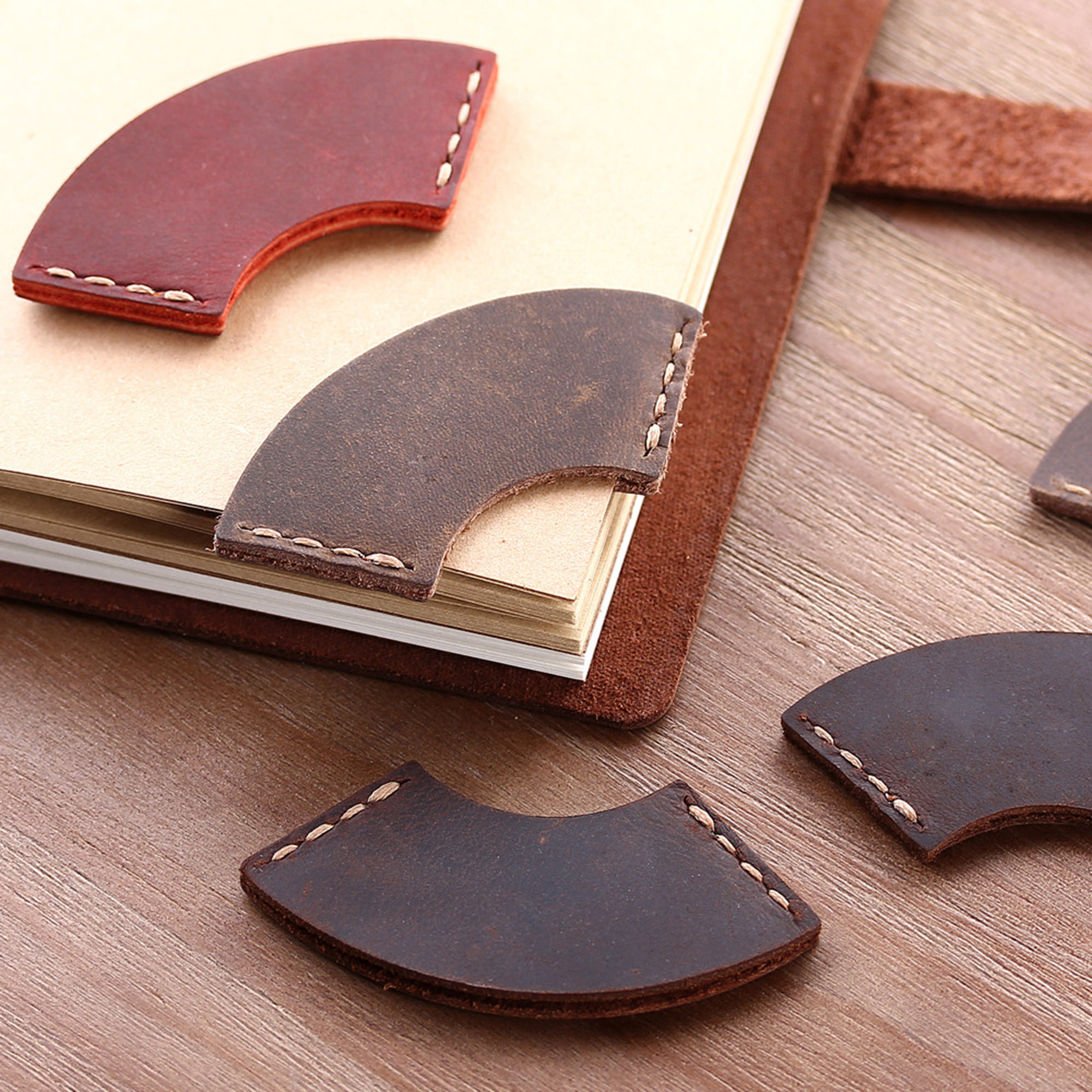 Genuine Leather Corner Page Bookmarks 3