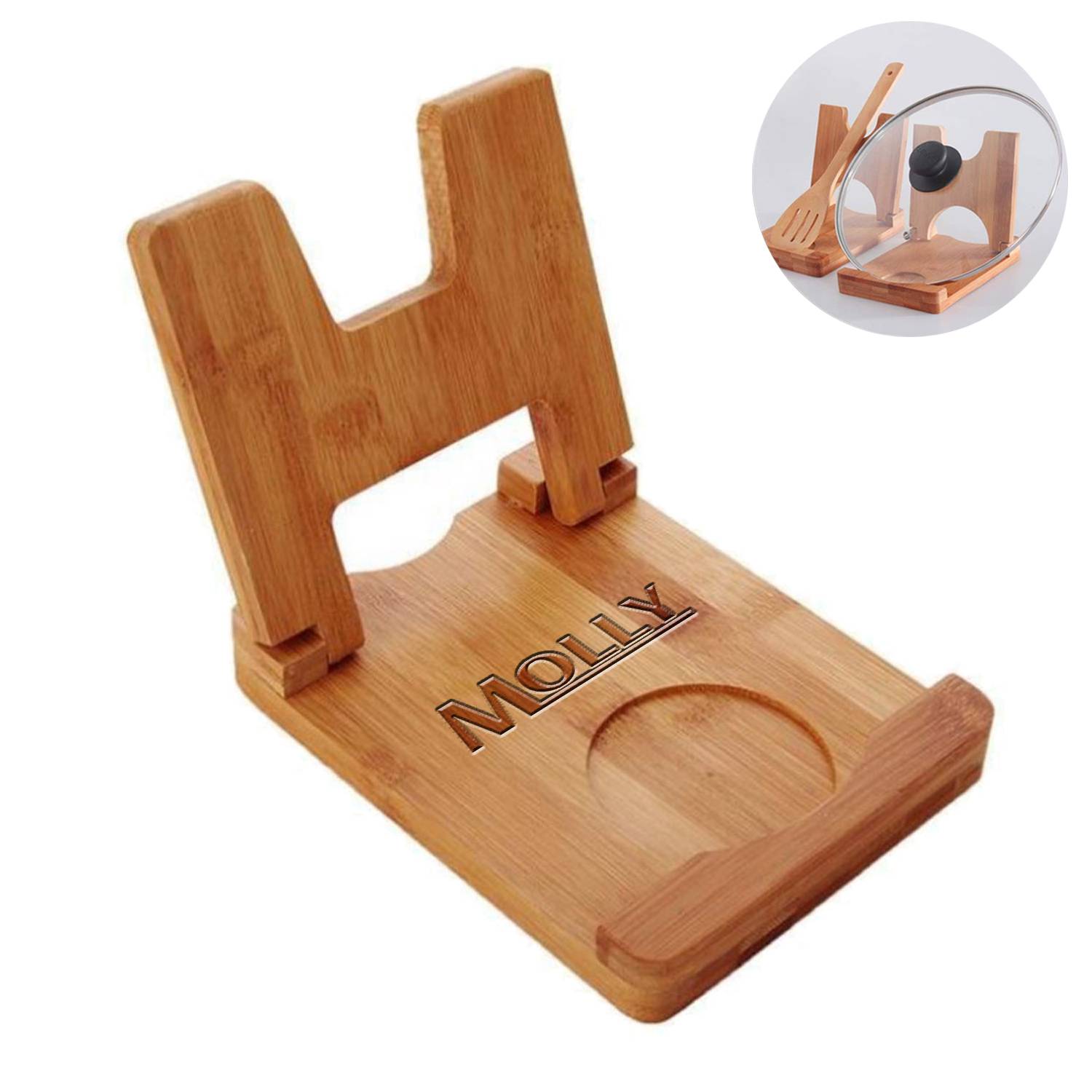 Bamboo Lid & Spoon Rest 7