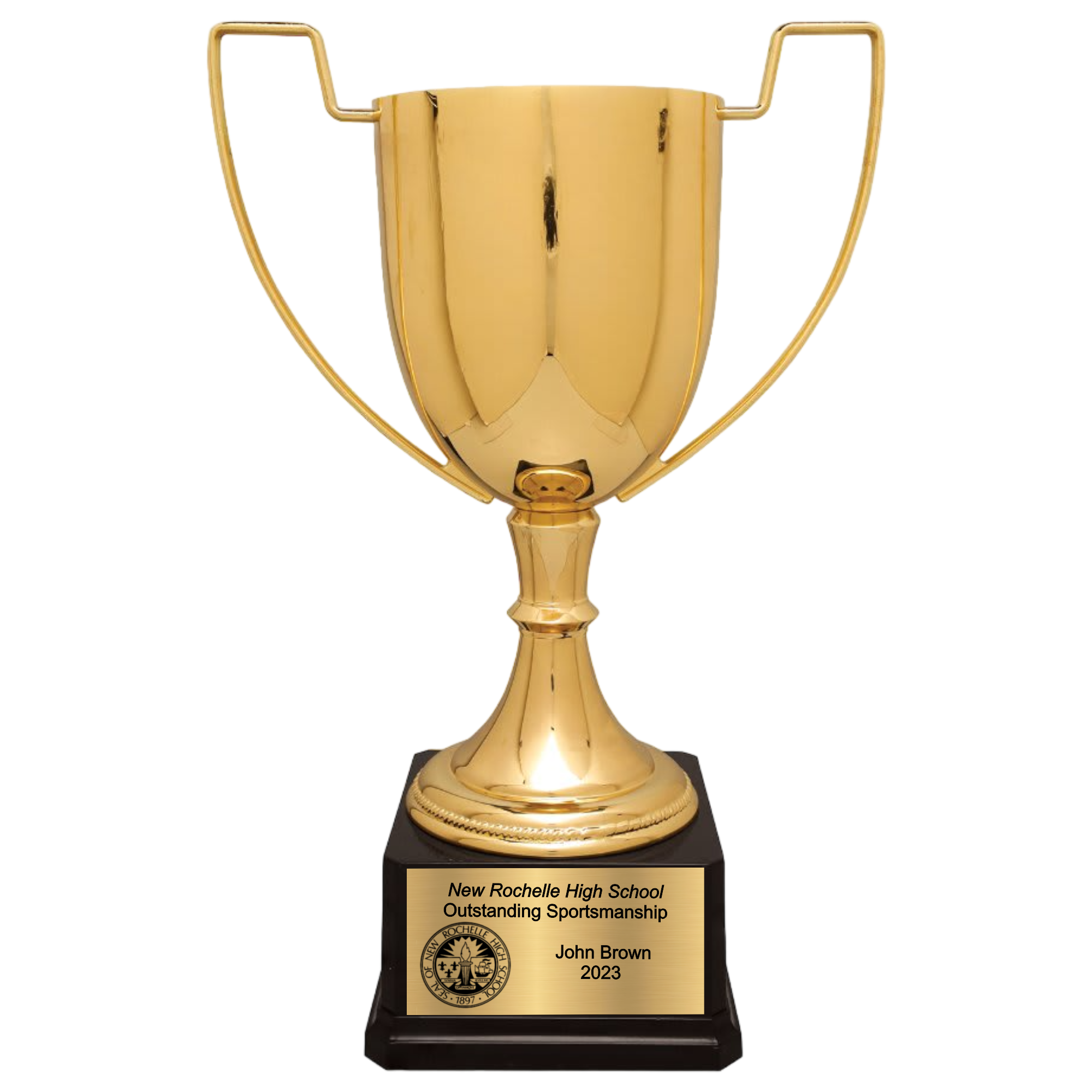 15 1/4" Completed Zinc Cup Trophy on Plastic Base 7
