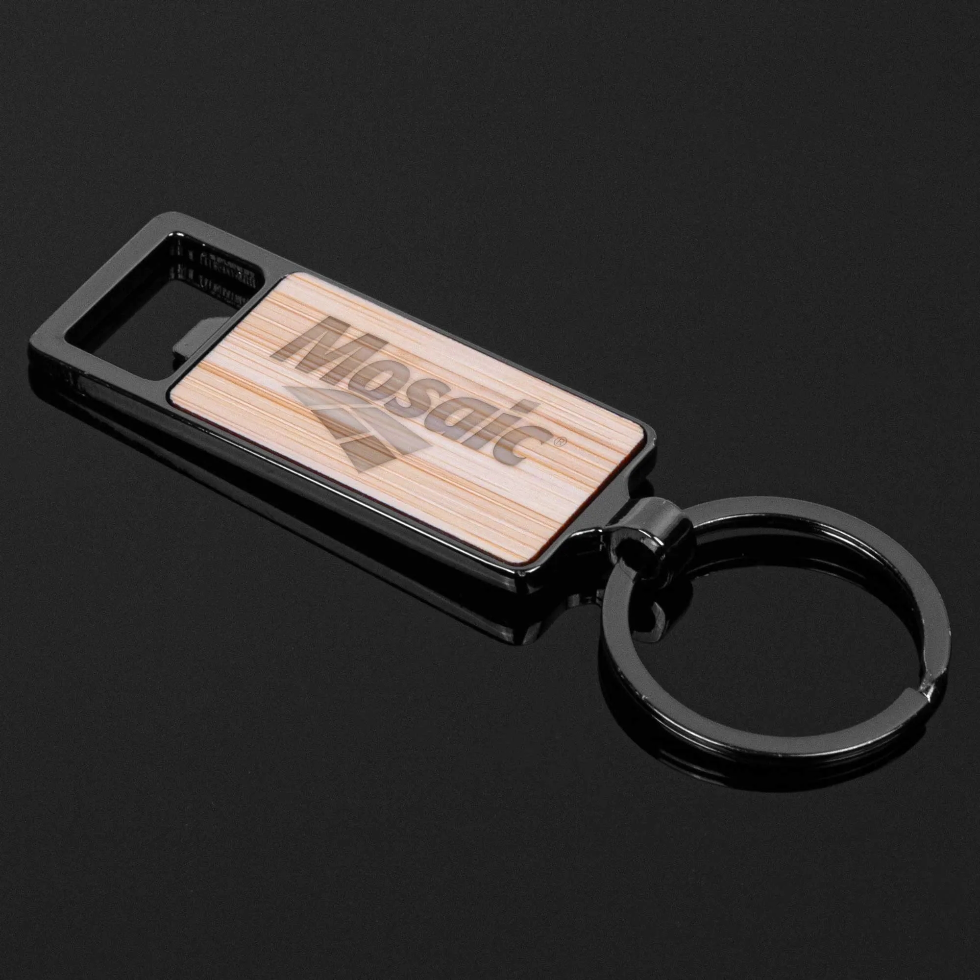 Bamboo Key Chain Bottle Opener 3