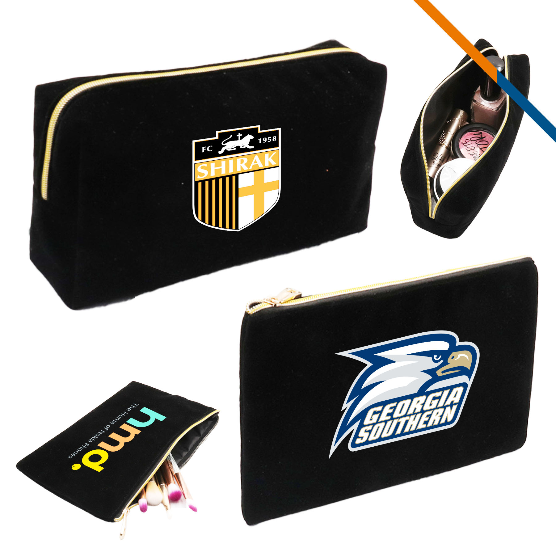 Tura Suede Cosmetic Bag 2