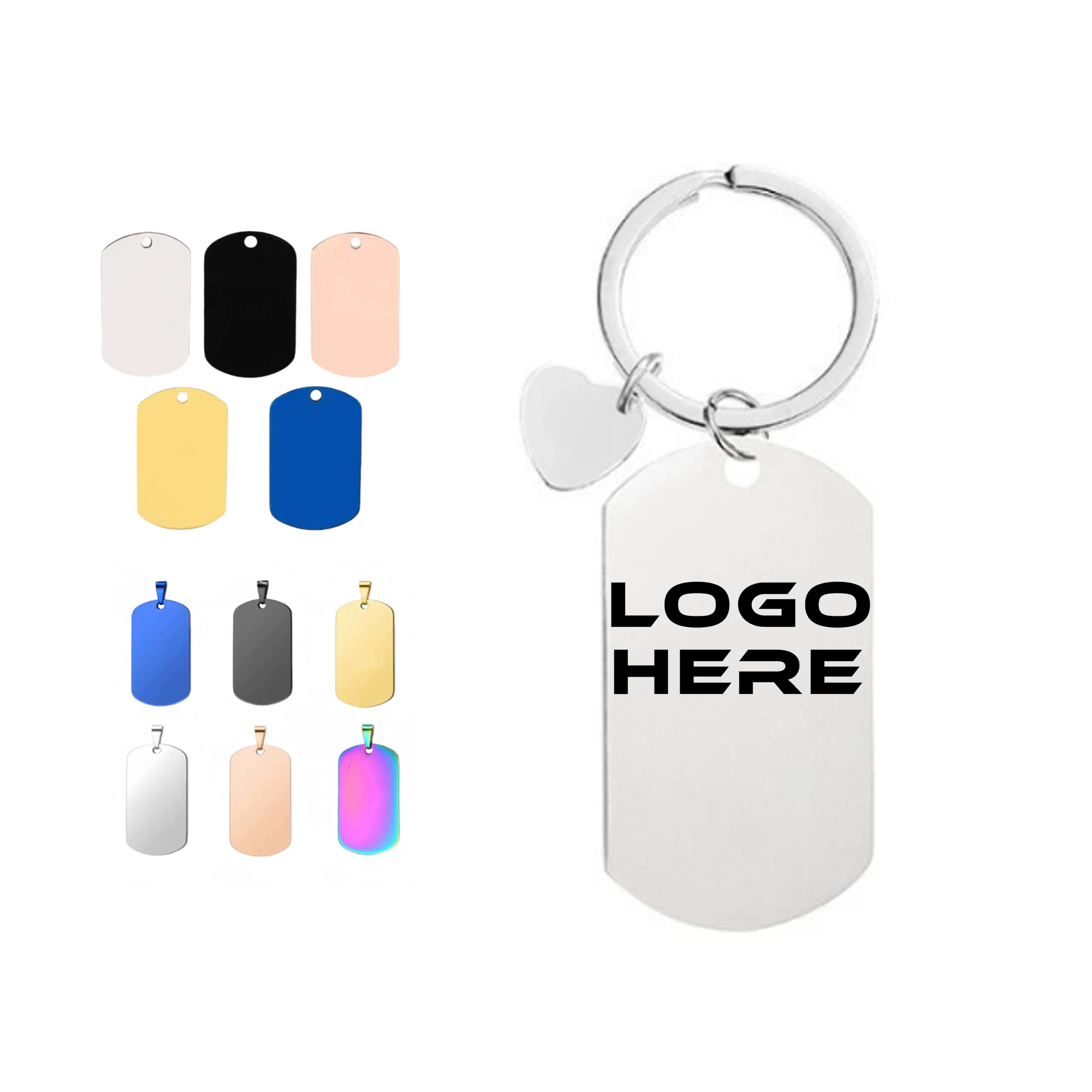 Personalized Stainless Steel Keychain 2