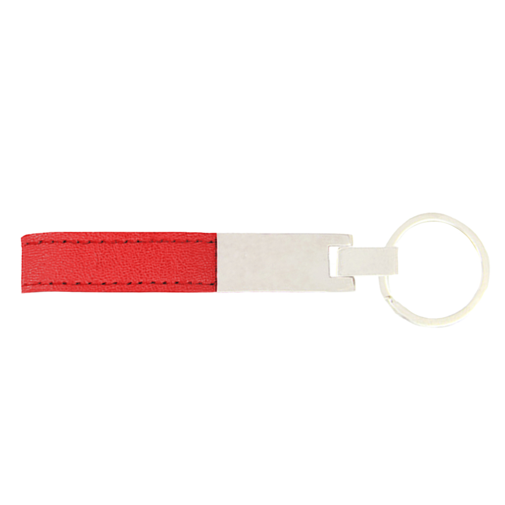 Staple Leather Strap Chrome Keychain 10