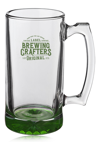 12 oz. Libbey Groomsmen Glass Beer Mugs 8