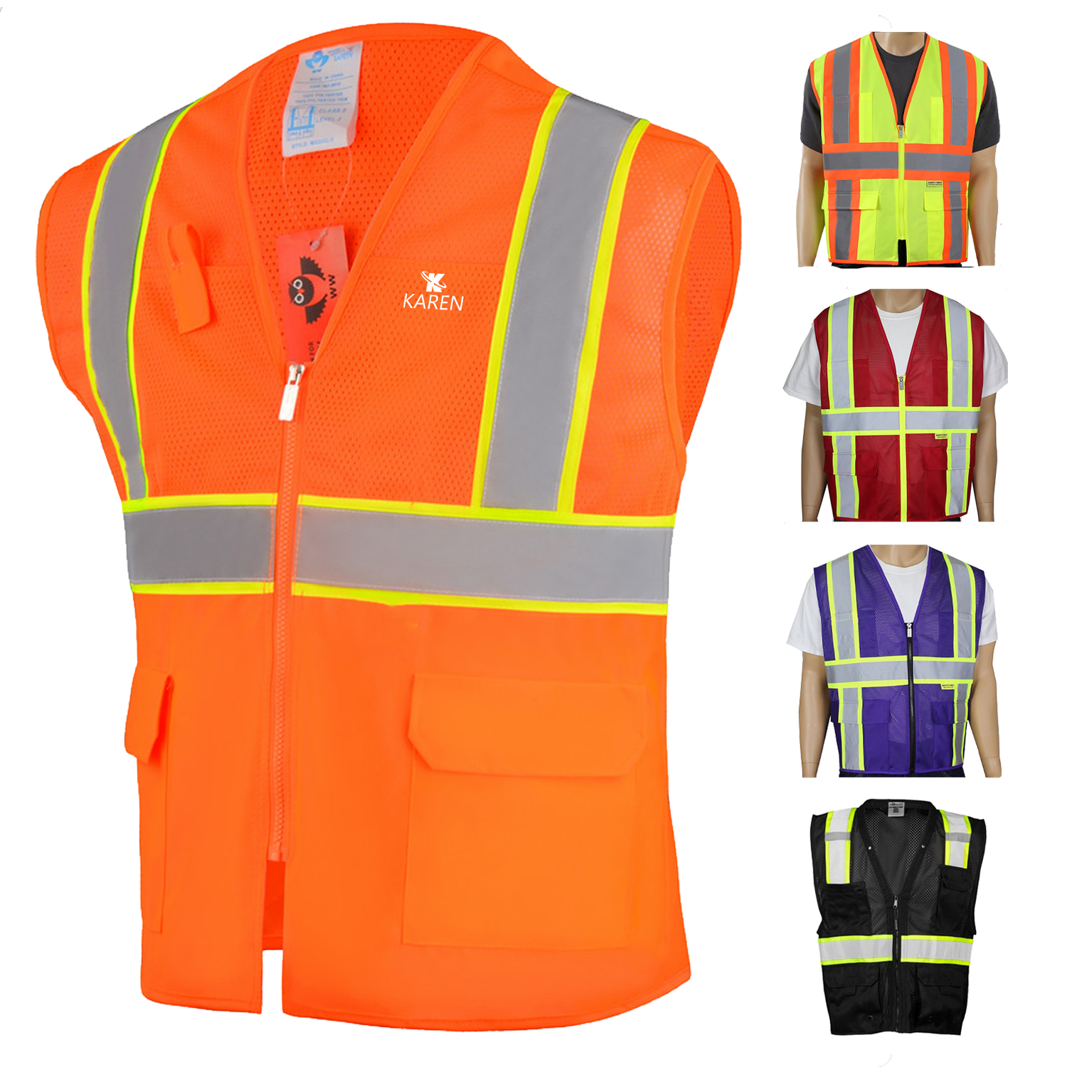 Lightweight Reflective Safety Hi Vis Vest
