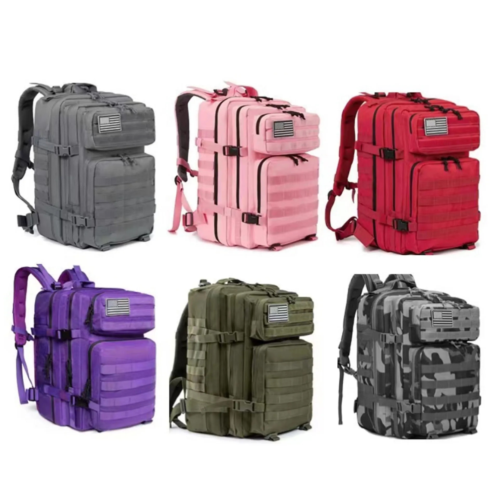 45L Military Tactical Backpack Army Assault Bag 4