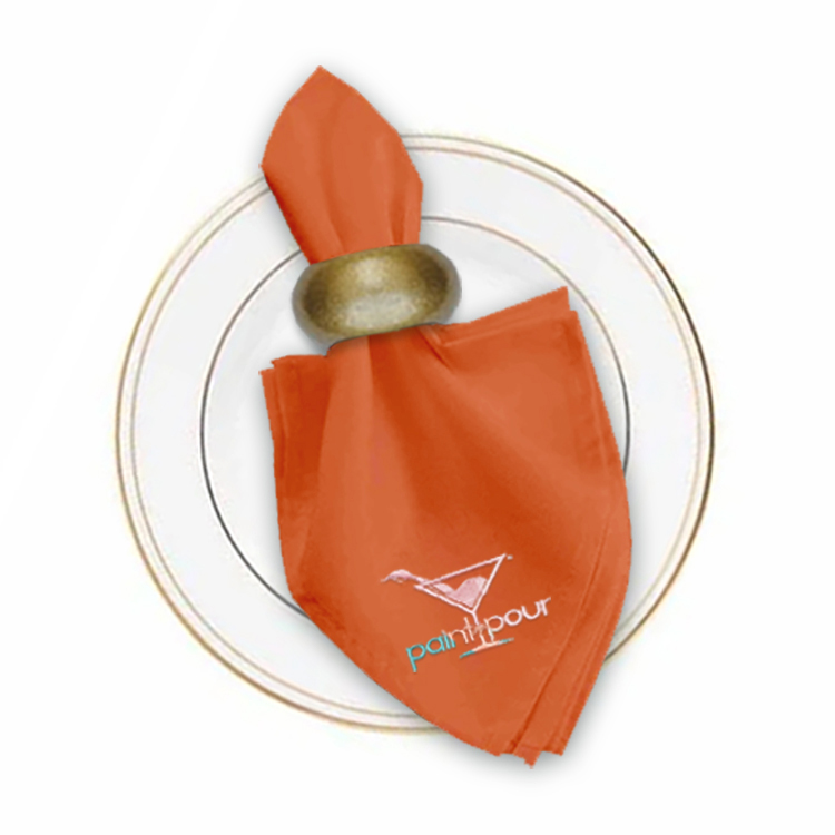 17 in. x 17 in. PolyPoplin™ Napkin (Embroidery Logo/Text) 13