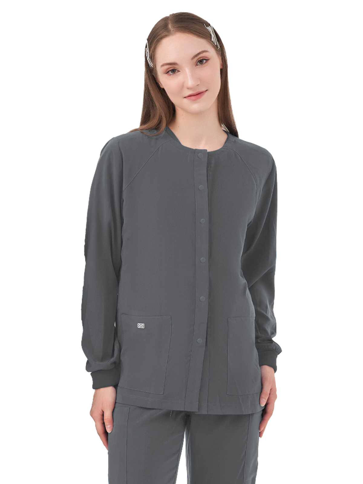 Parkley Quantum - Women's Two-Pocket CELESTE Snap Front Jacket 5