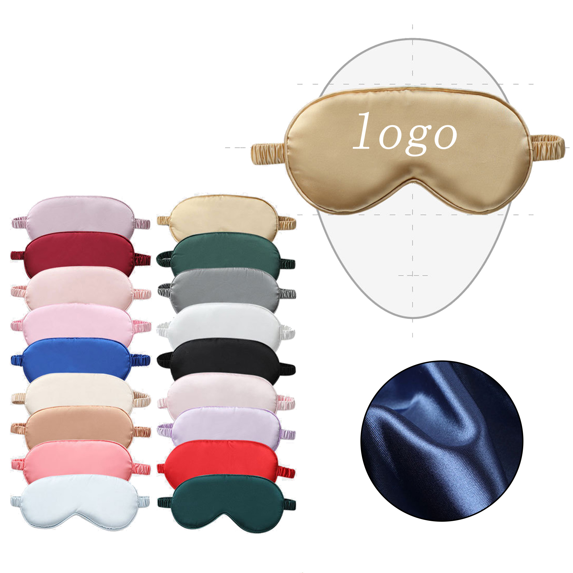 Polyester Sun-Blocking And Breathable Travel Eye Mask 2