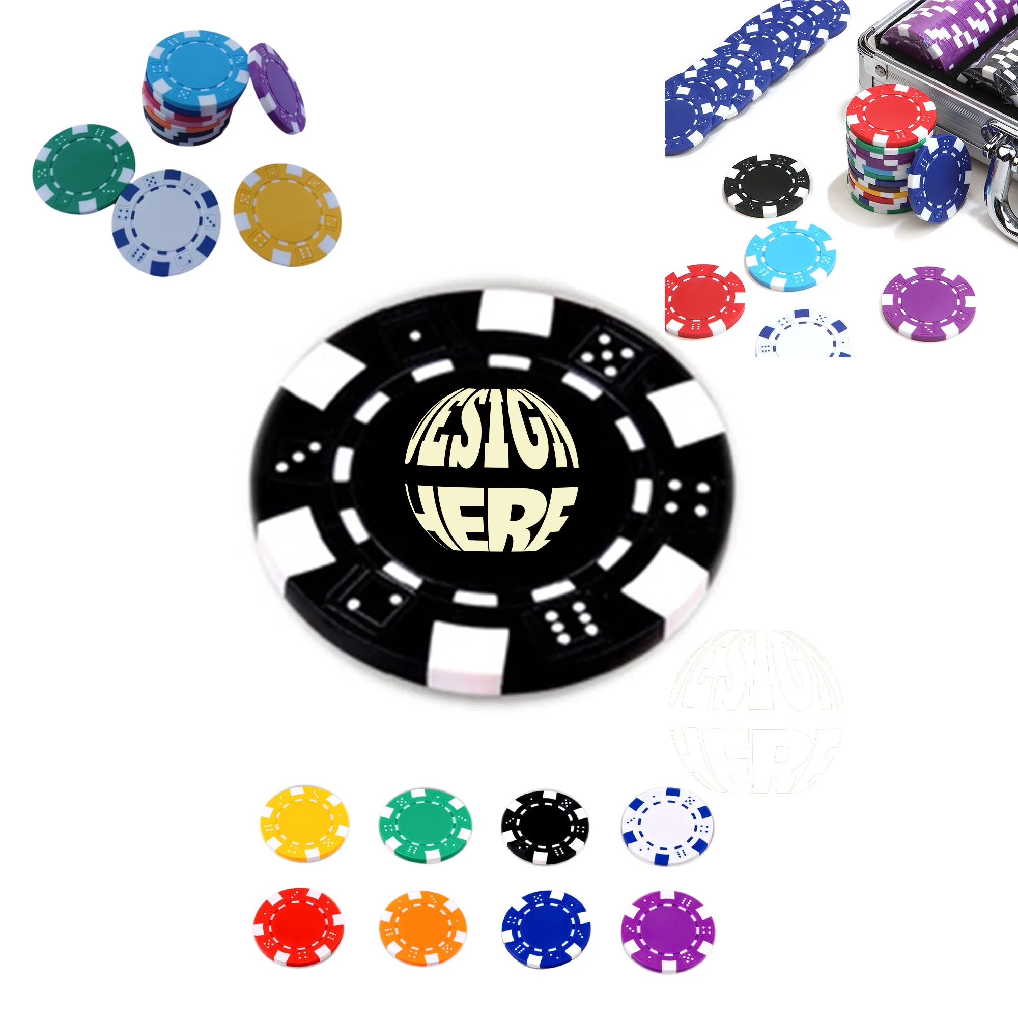 Casino Style Dice Poker Chip MOQ100 6