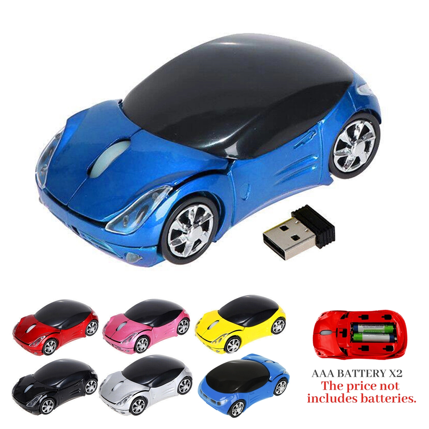 Cute Car Shape Wireless Mouse 2