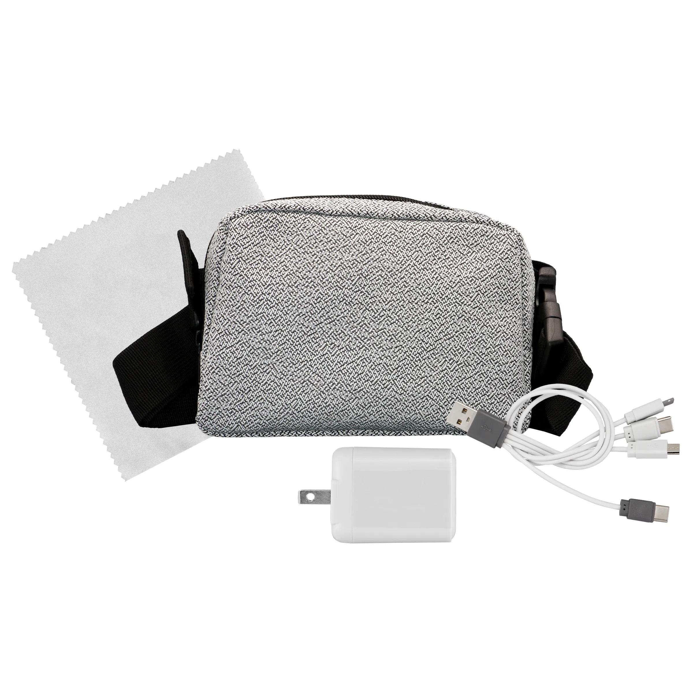 Speck Fast Charger, Cable & Cloth Fanny Pack Set 7