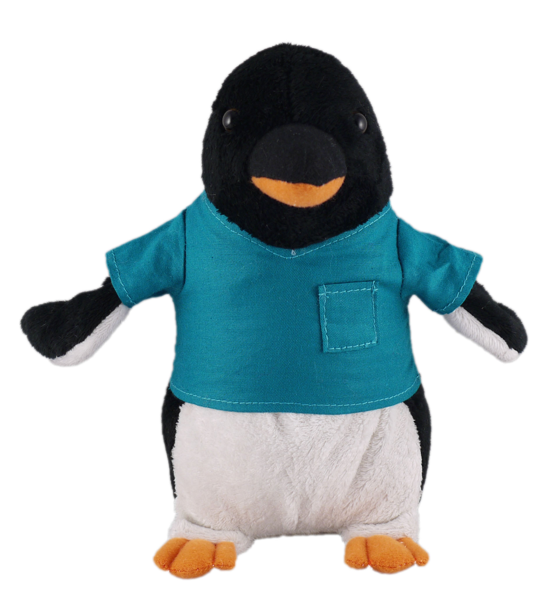 Soft Plush Stuffed Penguin in scrub shirt