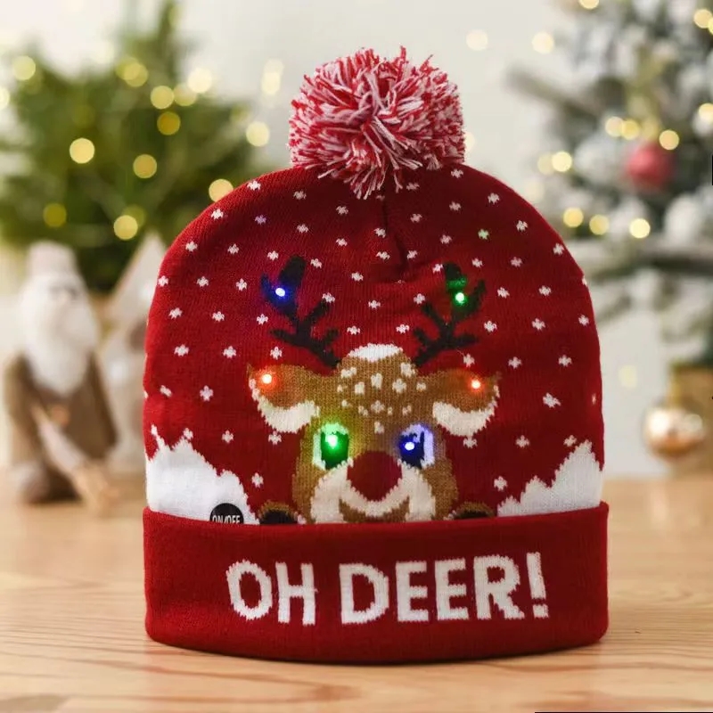 LED Christmas Knitted Hat 10