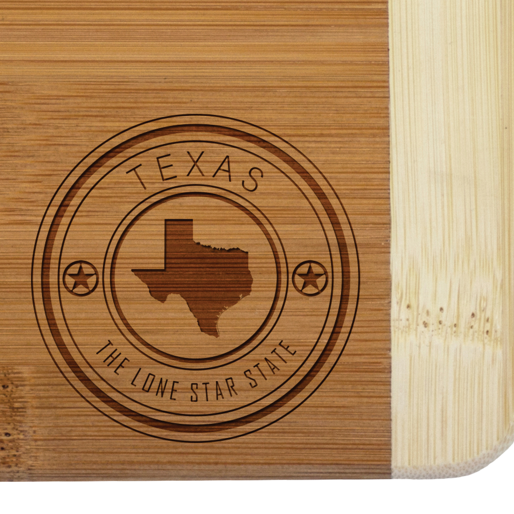 Texas State Stamp 2-Tone Bar Board 3