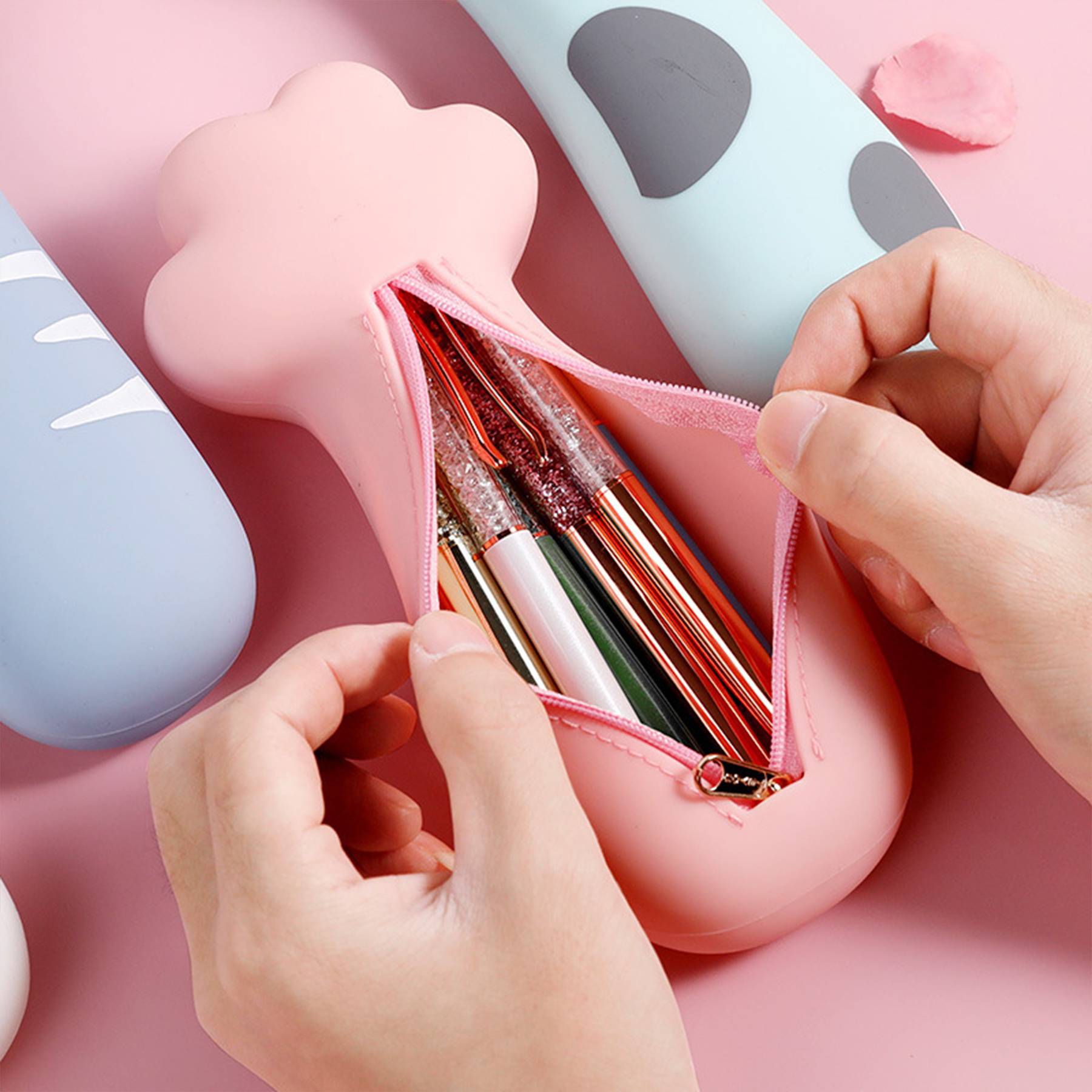Cat's claw silicone stationery bag pencil-case 3