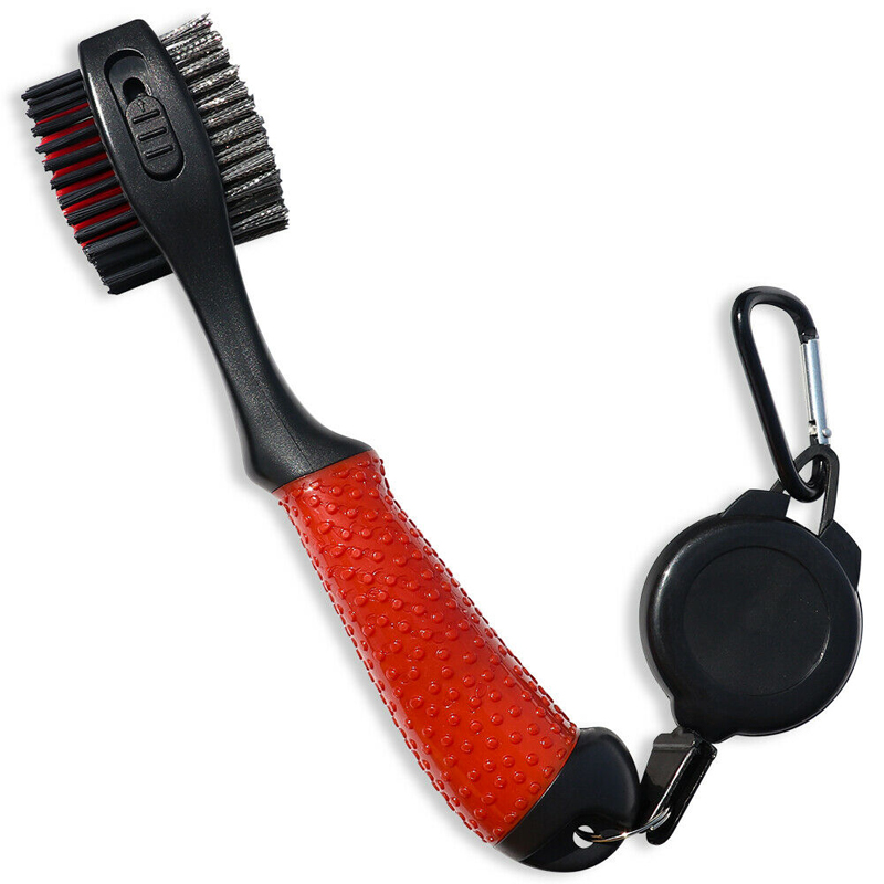 Upgraded Retractable Golf Club Cleaning Brush w/Carabiner Clip 8