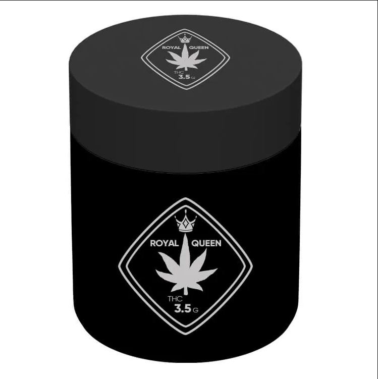 3 oz Cannabis Glass Jar - Full color imprint 7