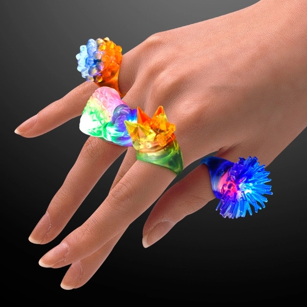 Assorted Soft light-up Rings 2