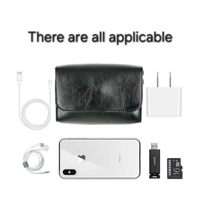 PU Leather Pouch Chargers Storage Bags 3