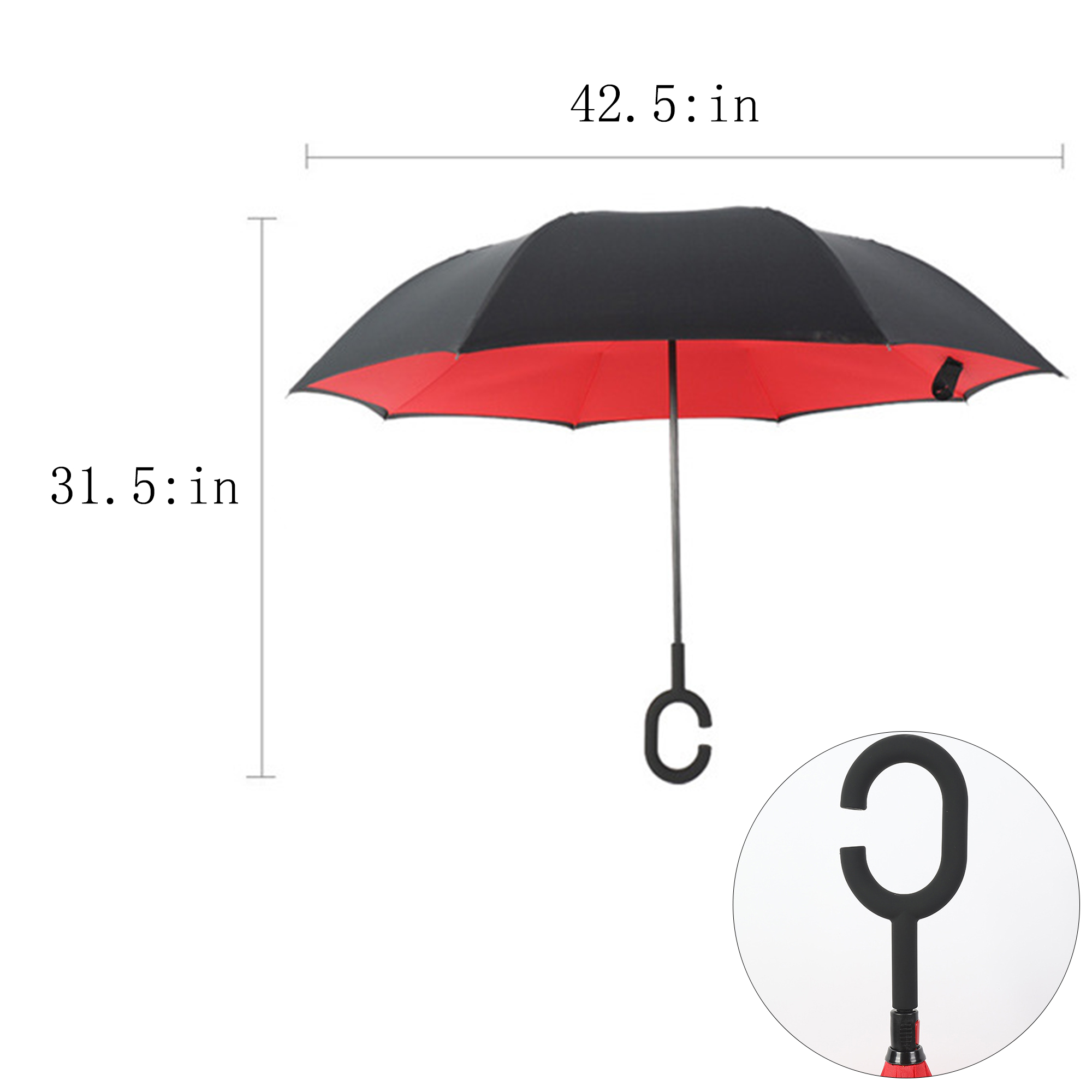 C-Handle Inverted Folding Umbrella 3