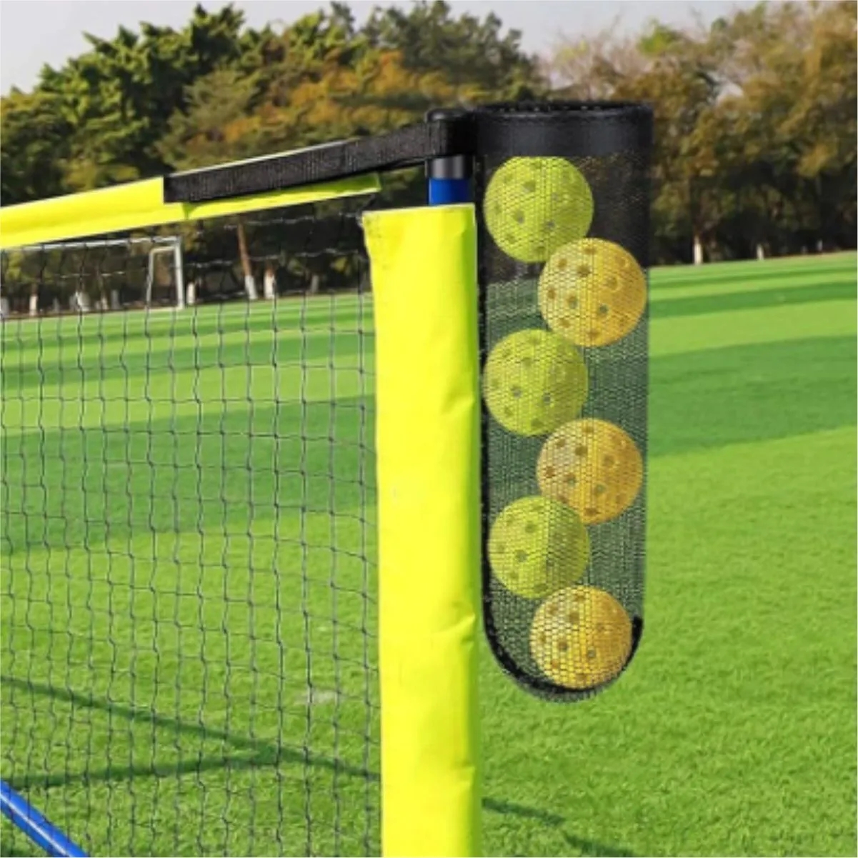 Mesh Ball Pouch For Pickleball Nets With Strap 3