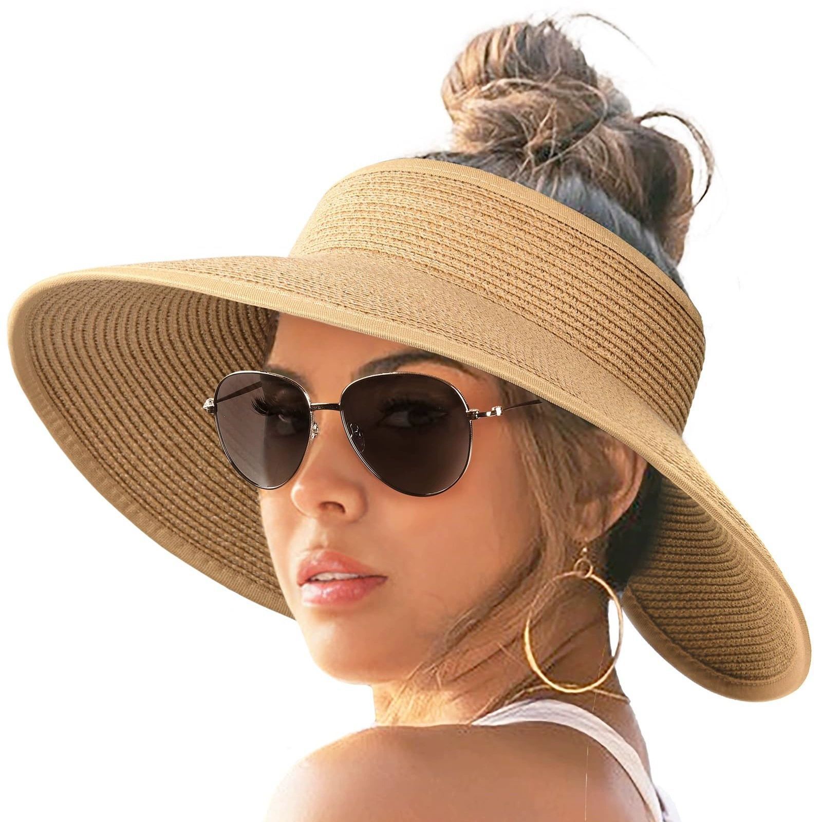 Sun Hats for Women Wide Brim Beach Hat 6
