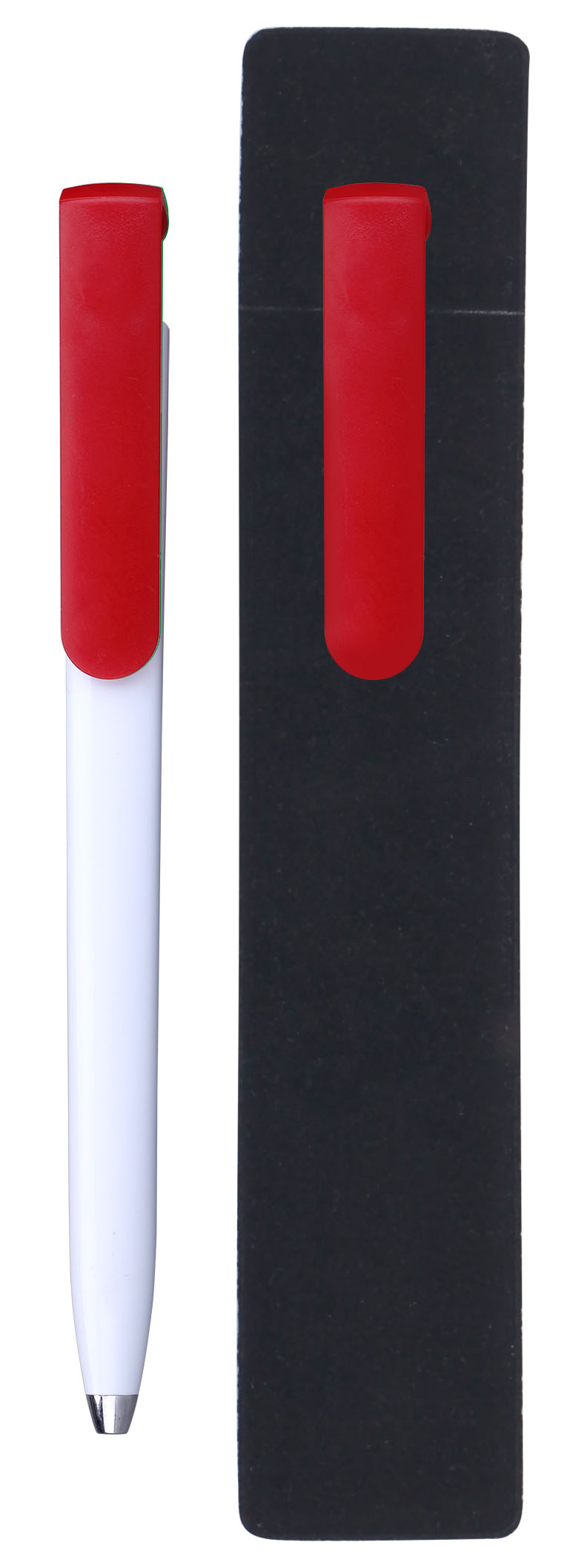 Click Action Ballpoint Pen w/ PE Pouch 5