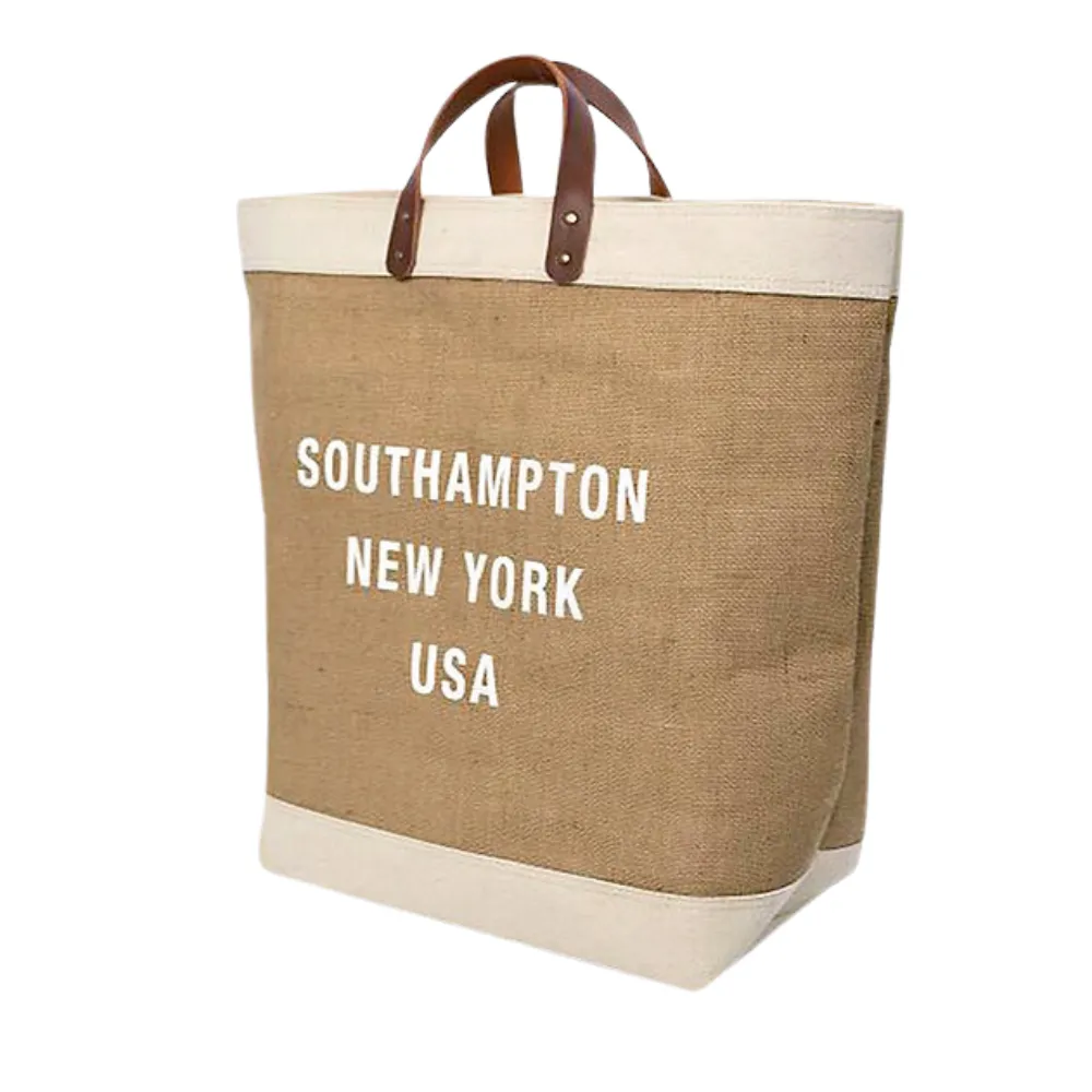 Upscale Burlap Tote 5