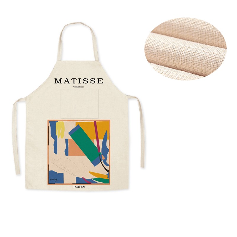 Linen Apron With Pocket 2