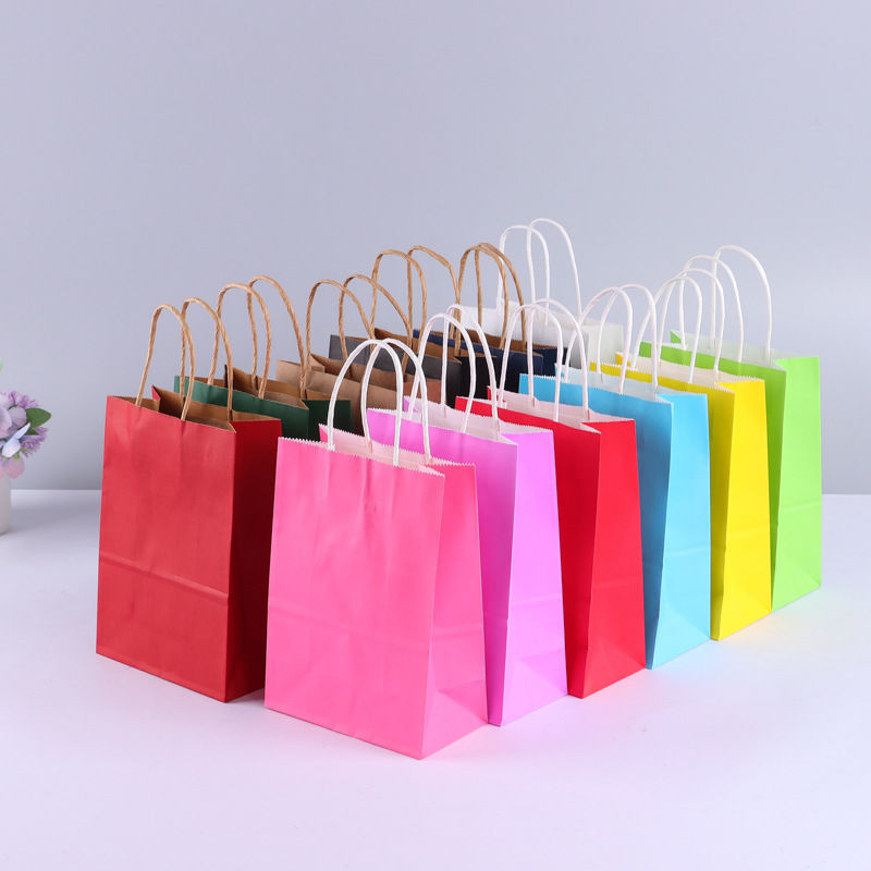Multifunctional Kraft Eco Friendly Gift Paper Bags With Hand 2