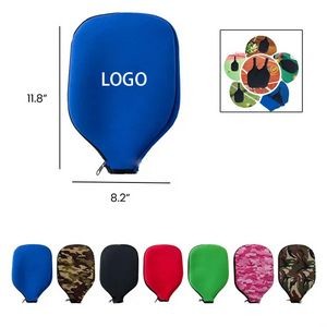 Neoprene Pickleball Paddle Cover w/ Zipper for Protection 18