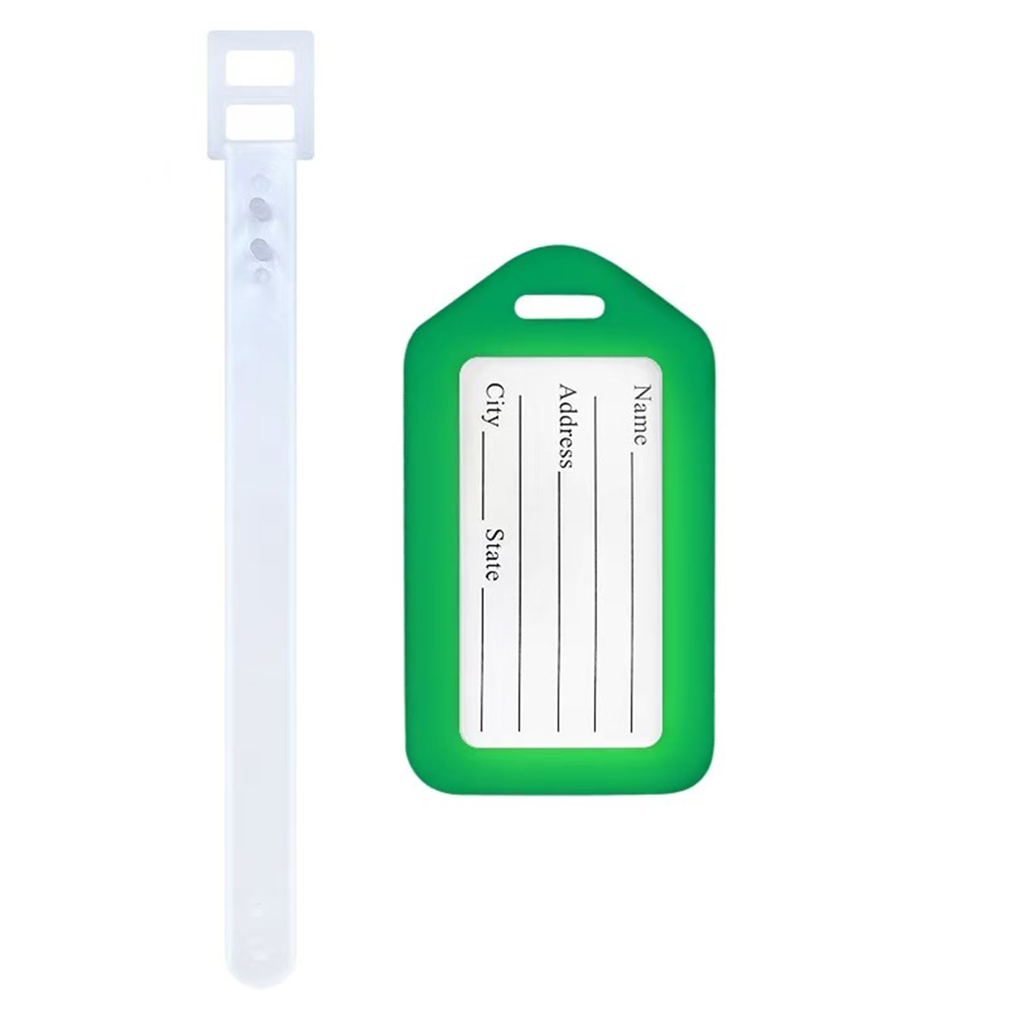 Durable Plastic Luggage Tag With ID Card 14