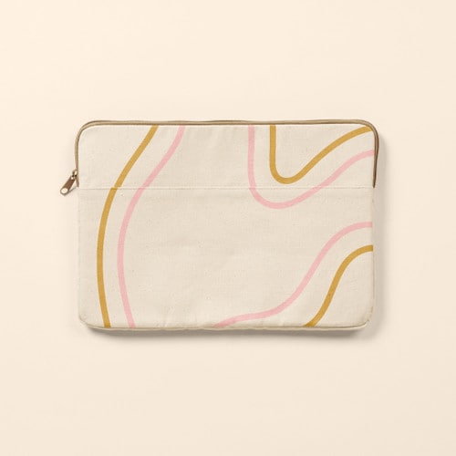 CONTINUED LAPTOP SLEEVES - NATURAL CANVAS - SMALL 13"