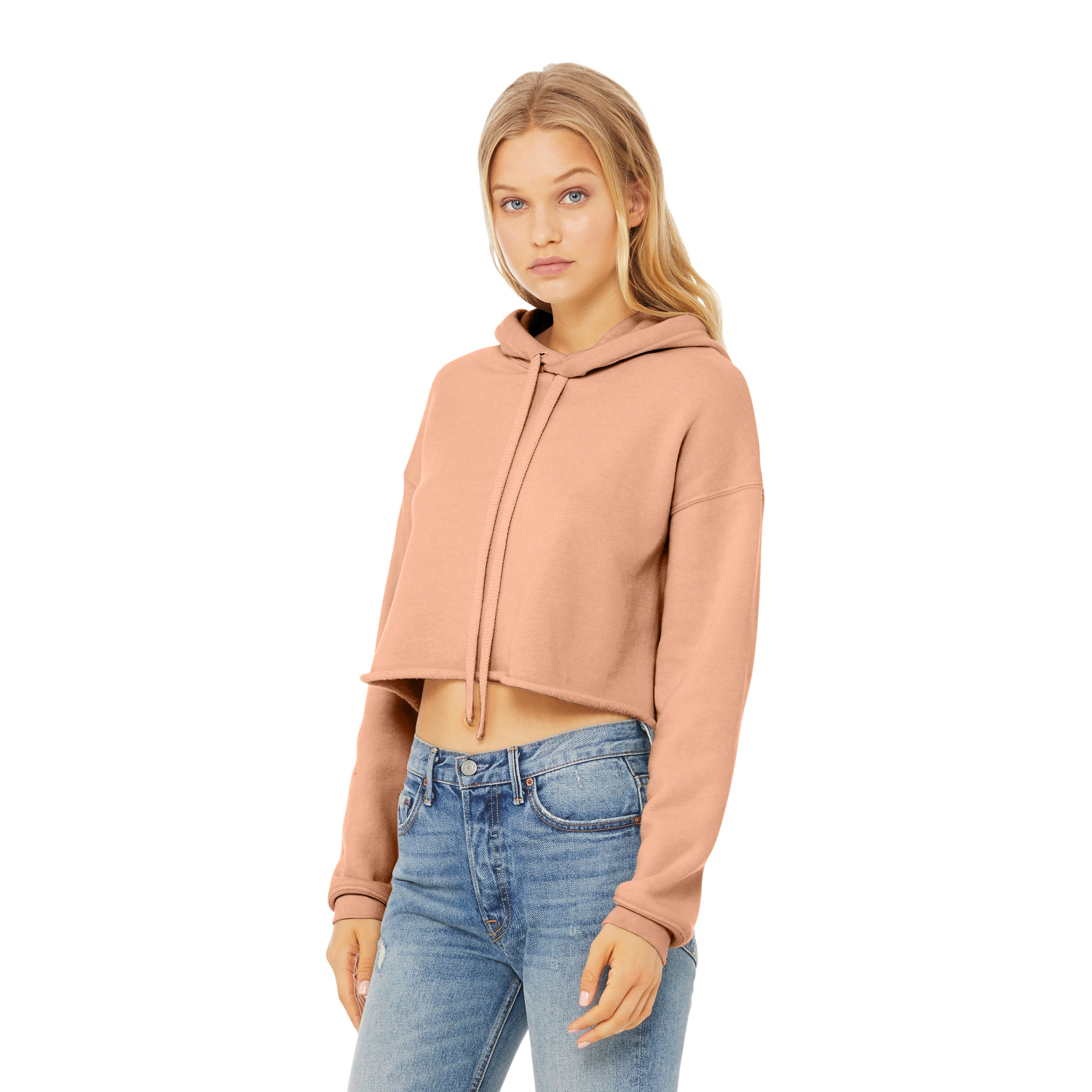 BELLA+CANVAS Women's Sponge Cropped Fleece Hoodies 9