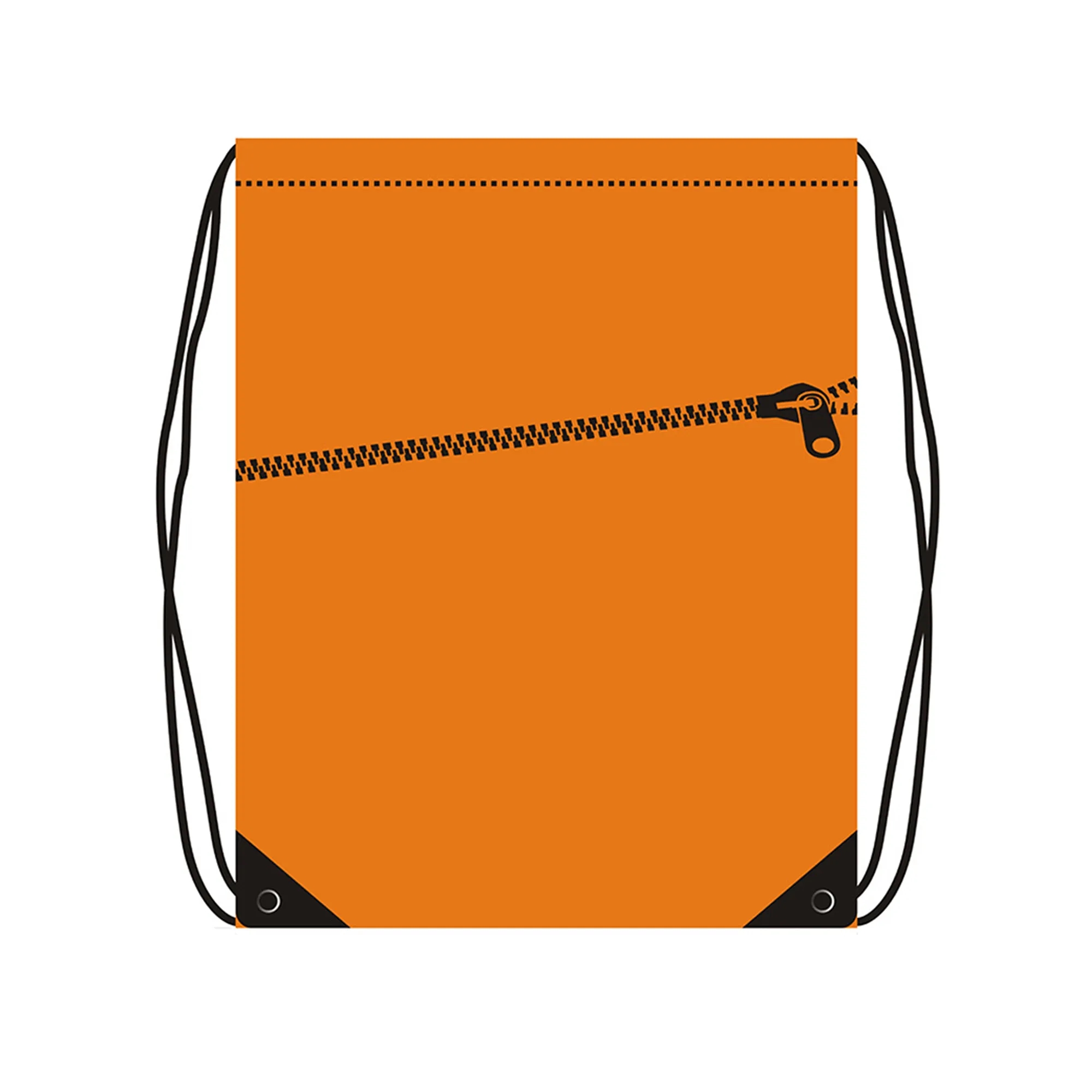 Drawstring Backpack w/Zipper 2