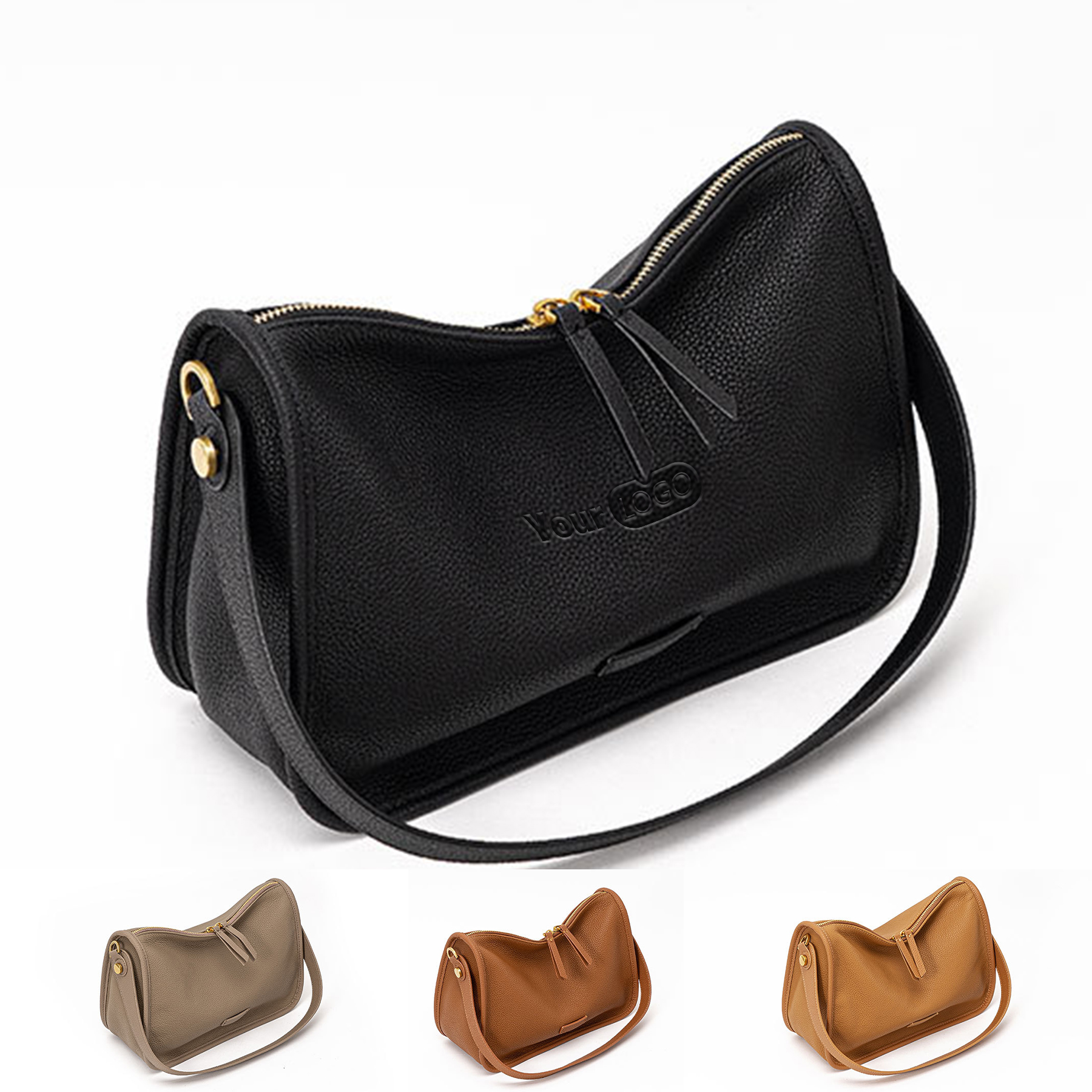 Genuine Leather Casual stylish shoulder messenger bag, custom messenger bag with logo imprint 6