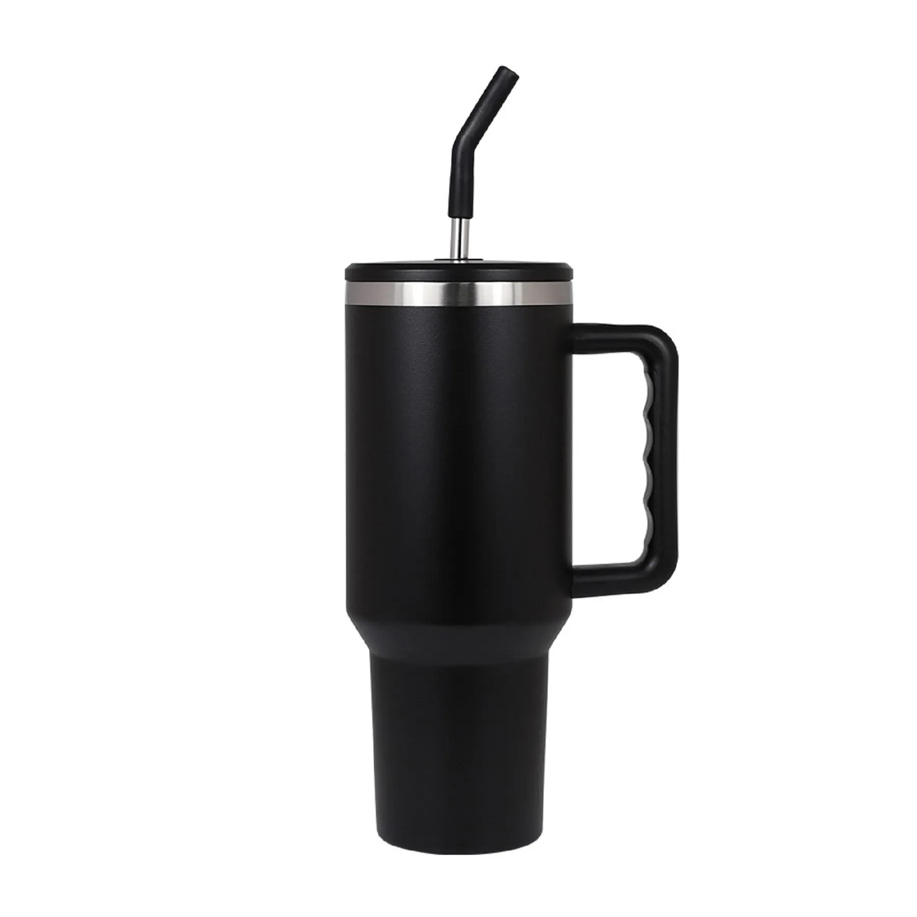 40 Oz. Double Wall Vacuum Tumbler with Handle & Straw 8