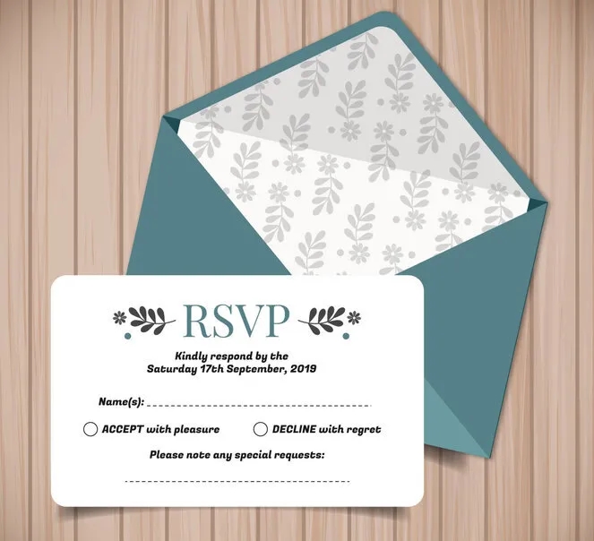 RSVP Cards (3.5" x 5") 2