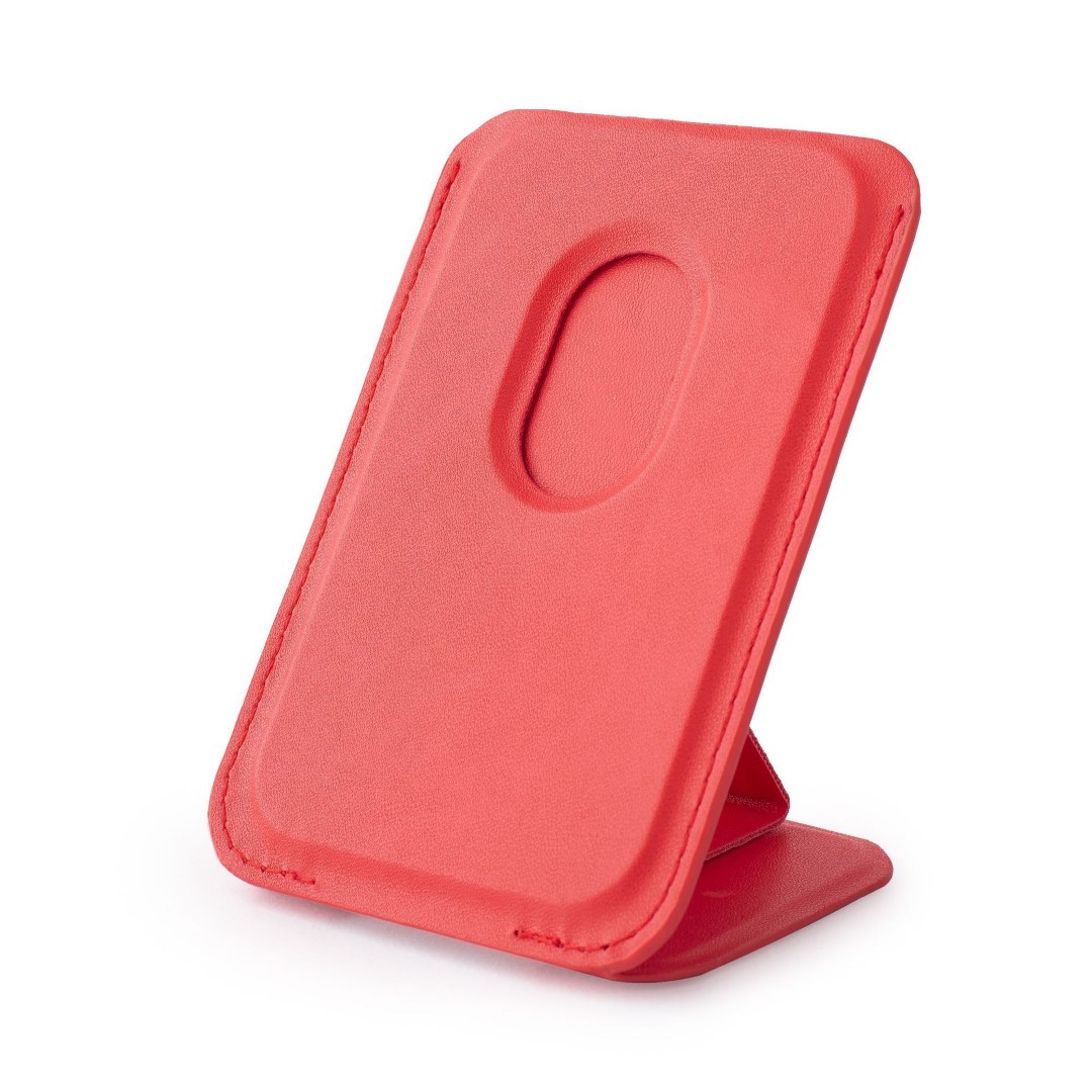 Magnetic Leather Wallet Cards Holder Stand with Kickstand 9