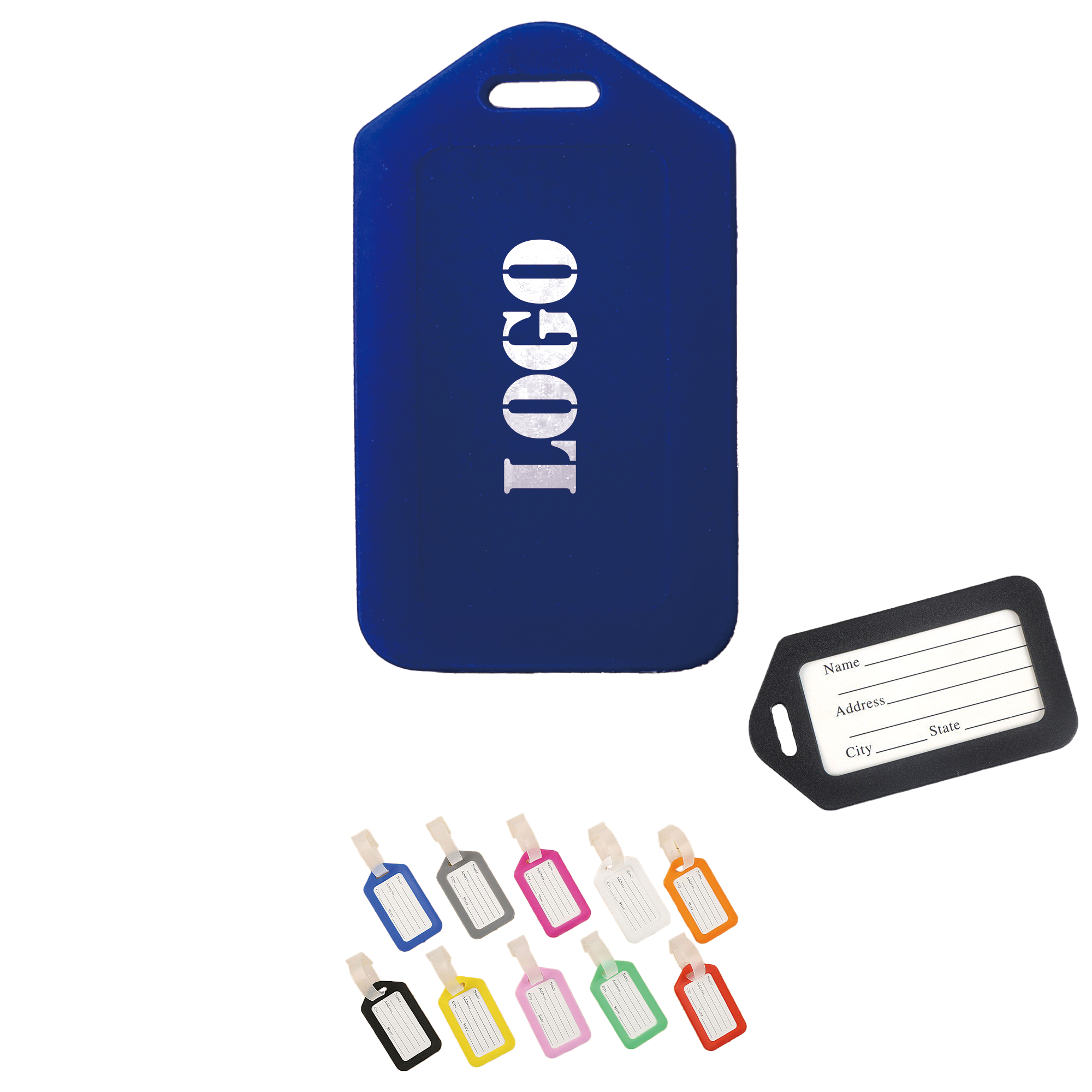 Rigid Plastic Luggage Tag Holders 3