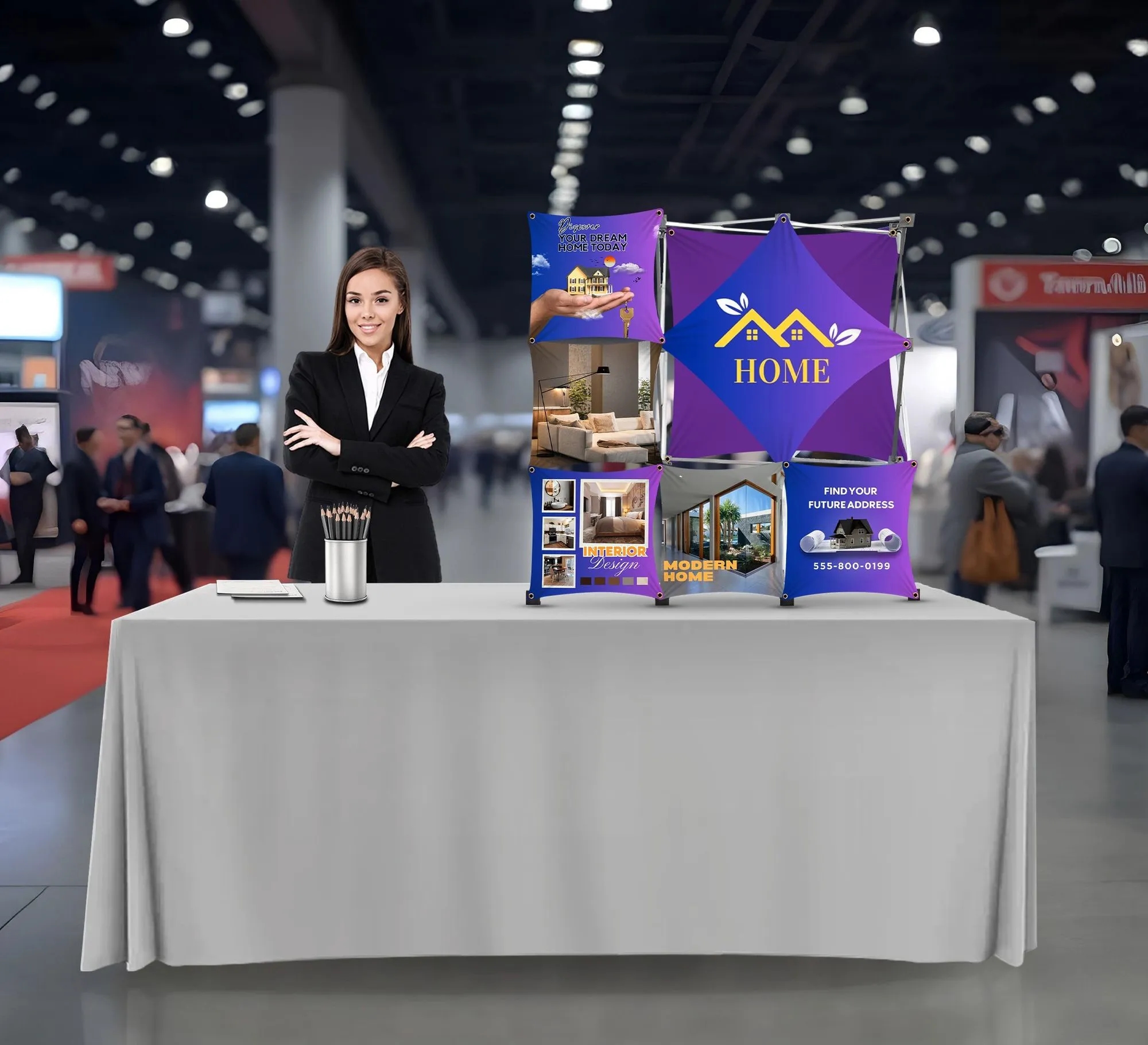 3x3 Micro GeoMetrix Table Top Display Package 12.60"x12.60" 6