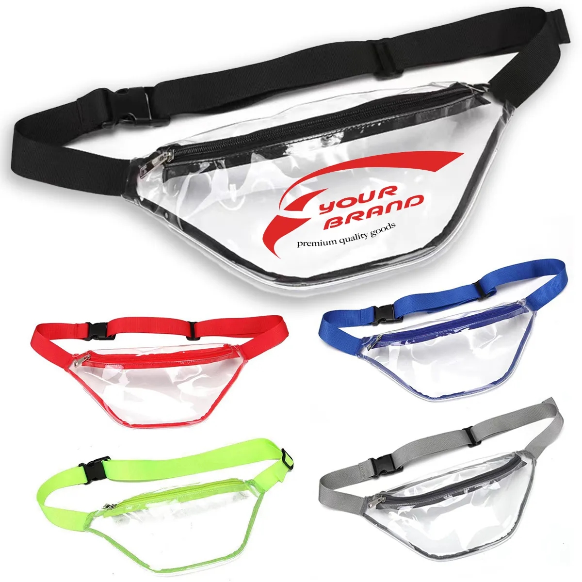 Clear Fanny Pack Fashion Stadium Approved PVC Waist Bag 1
